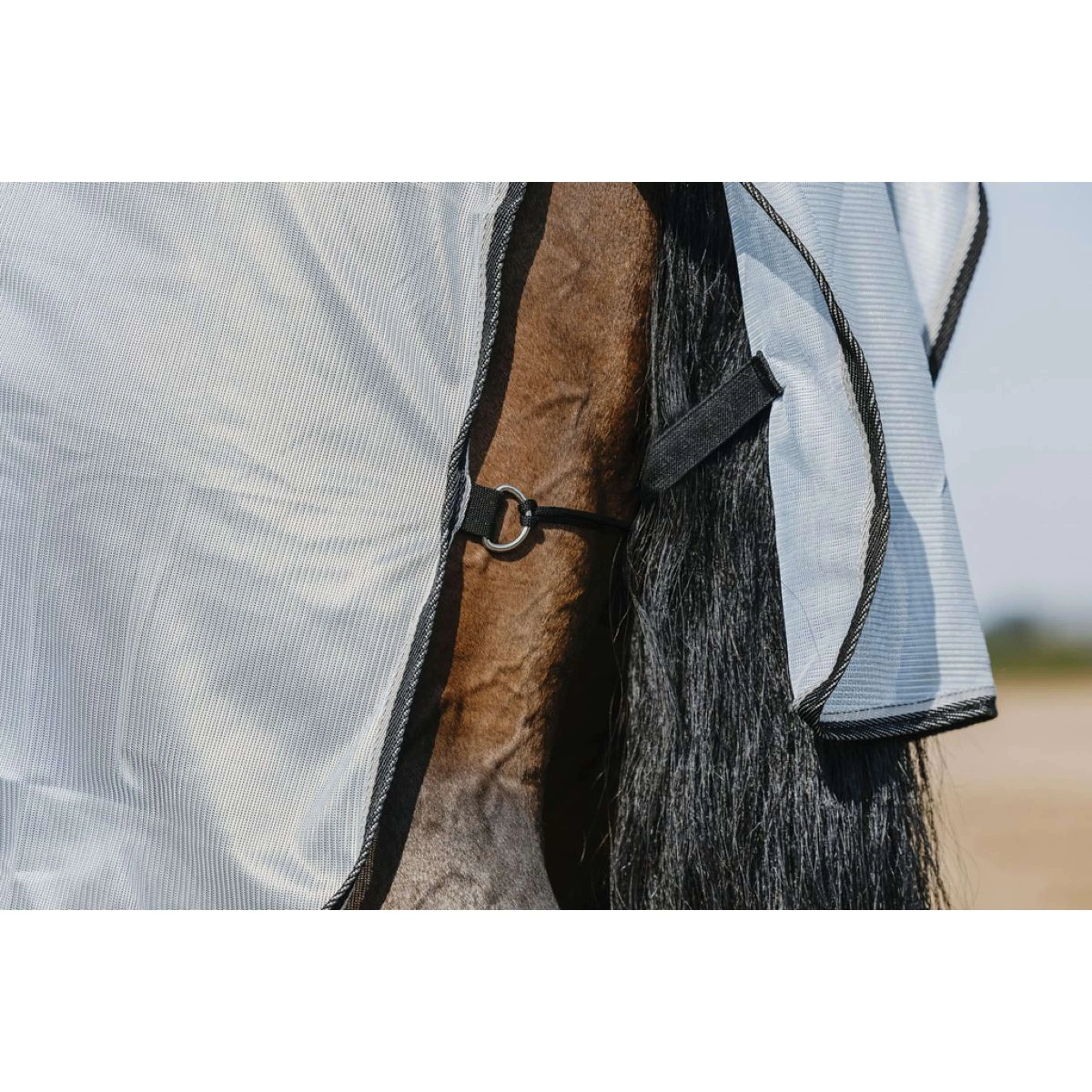 Riding World Couverture Anti-Mouches Belly Mesh Gris - Image 4