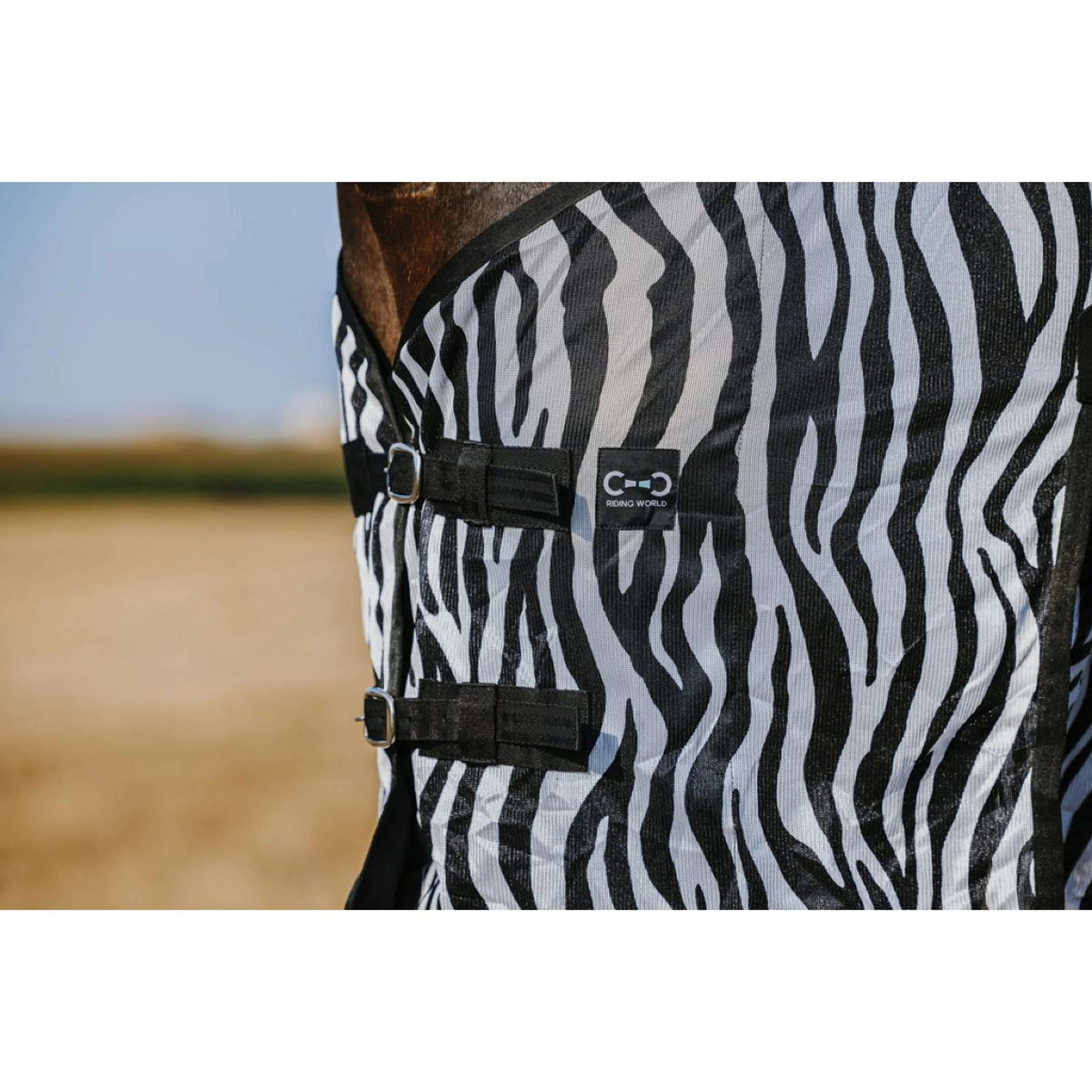 Riding World Couverture Anti-Mouches Belly Mesh Zebra - Image 2