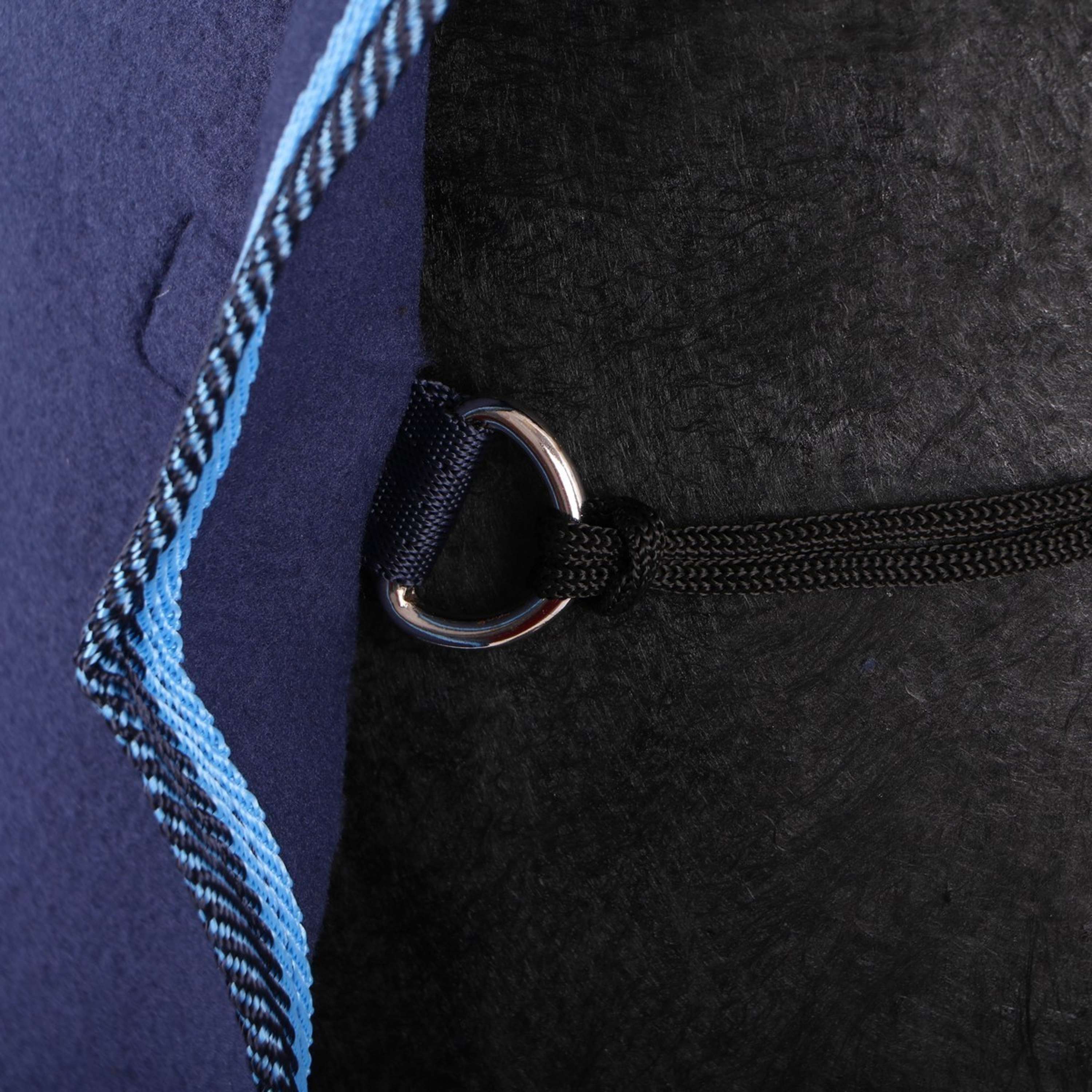 Riding World Couvre-reins Fleece Marin/bleu clair - Image 4