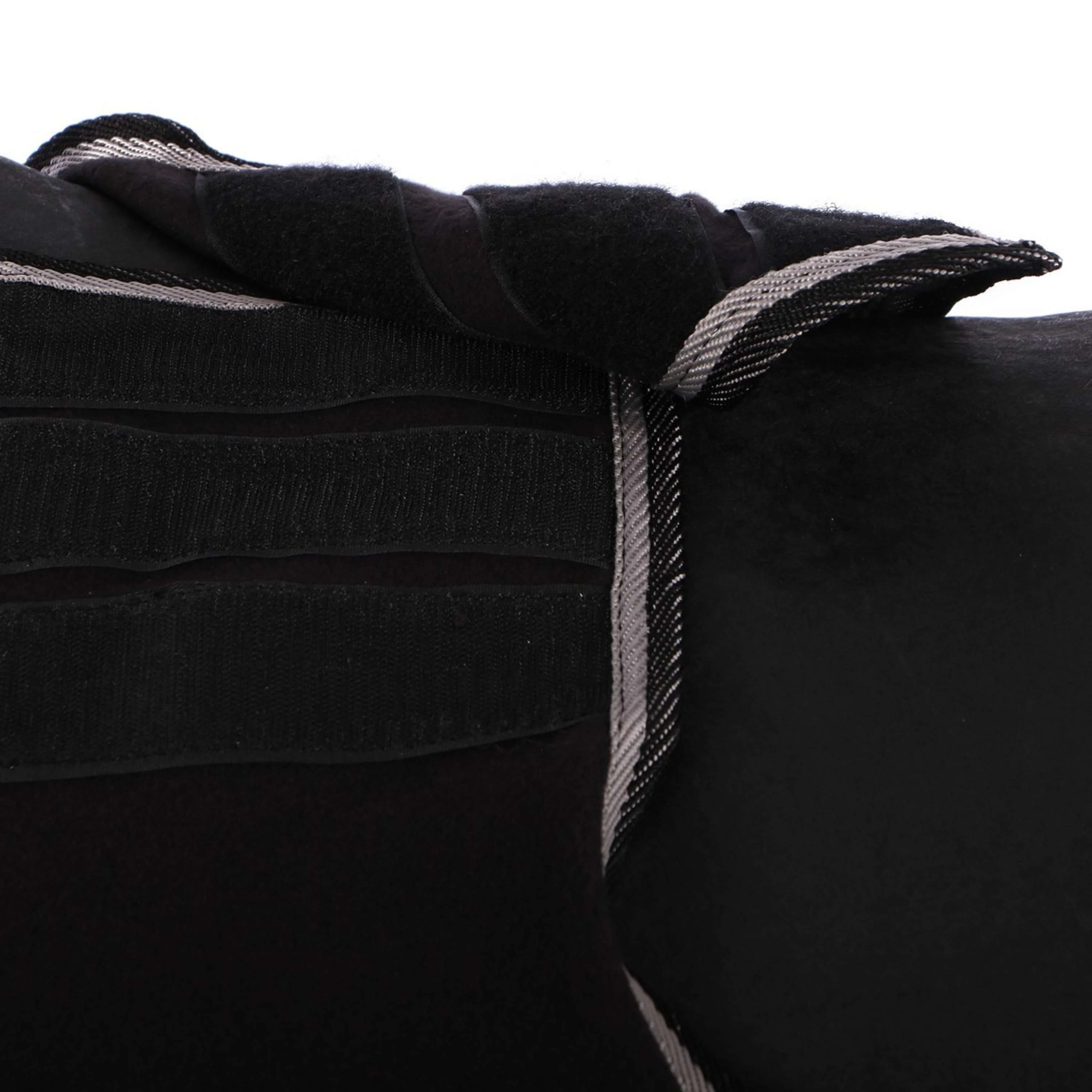 Riding World Couvre-reins Fleece Noir/Gris - Image 3