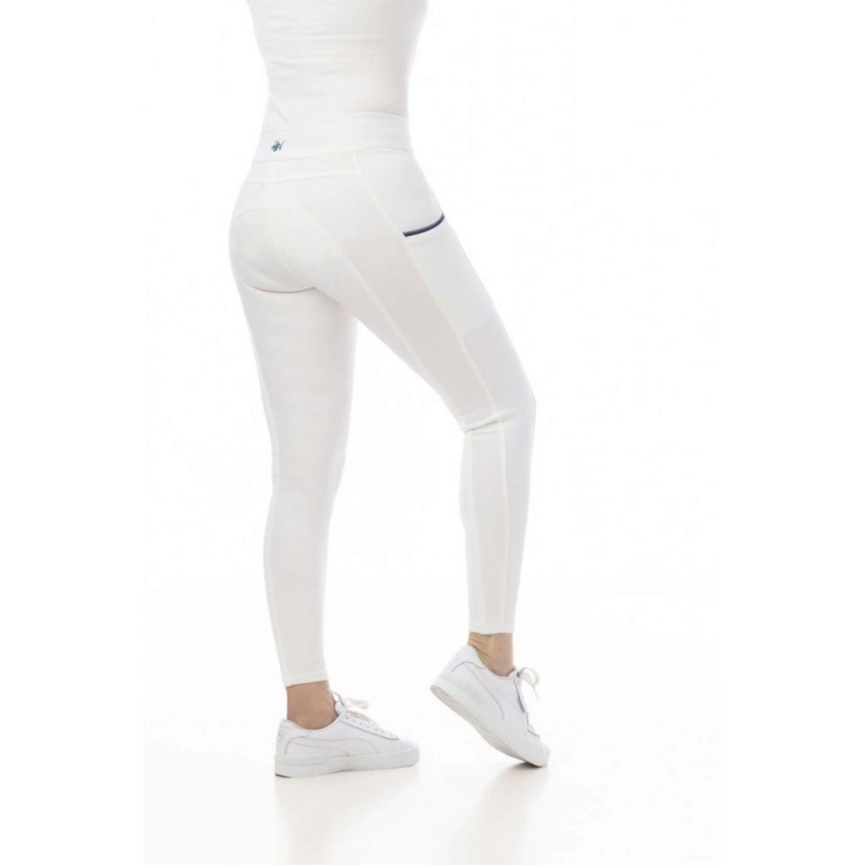 Riding World Legging d'Équitation Agadir Femme Blanc - Image 2