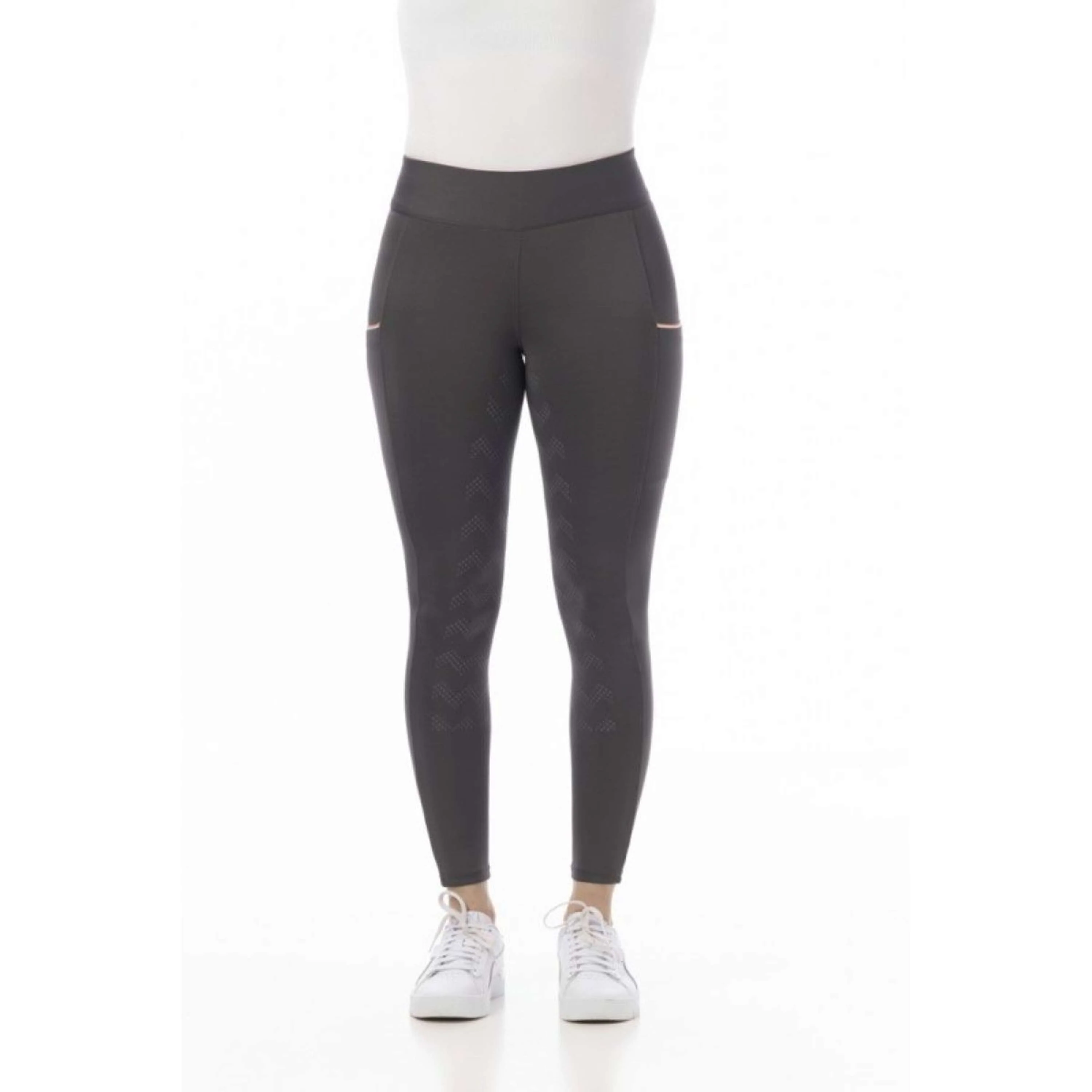 Riding World Legging d'Équitation Agadir Femme Gris - Image 4