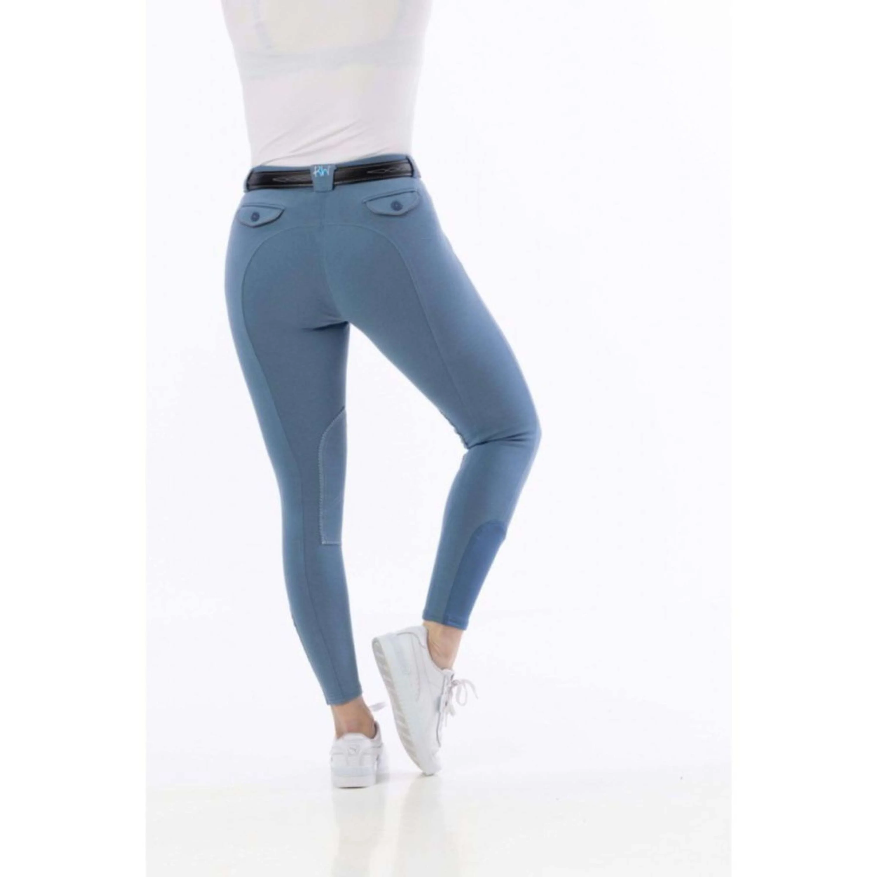 Riding World Pantalon d'Équitation Alexandrie Femme Bleu - Image 2