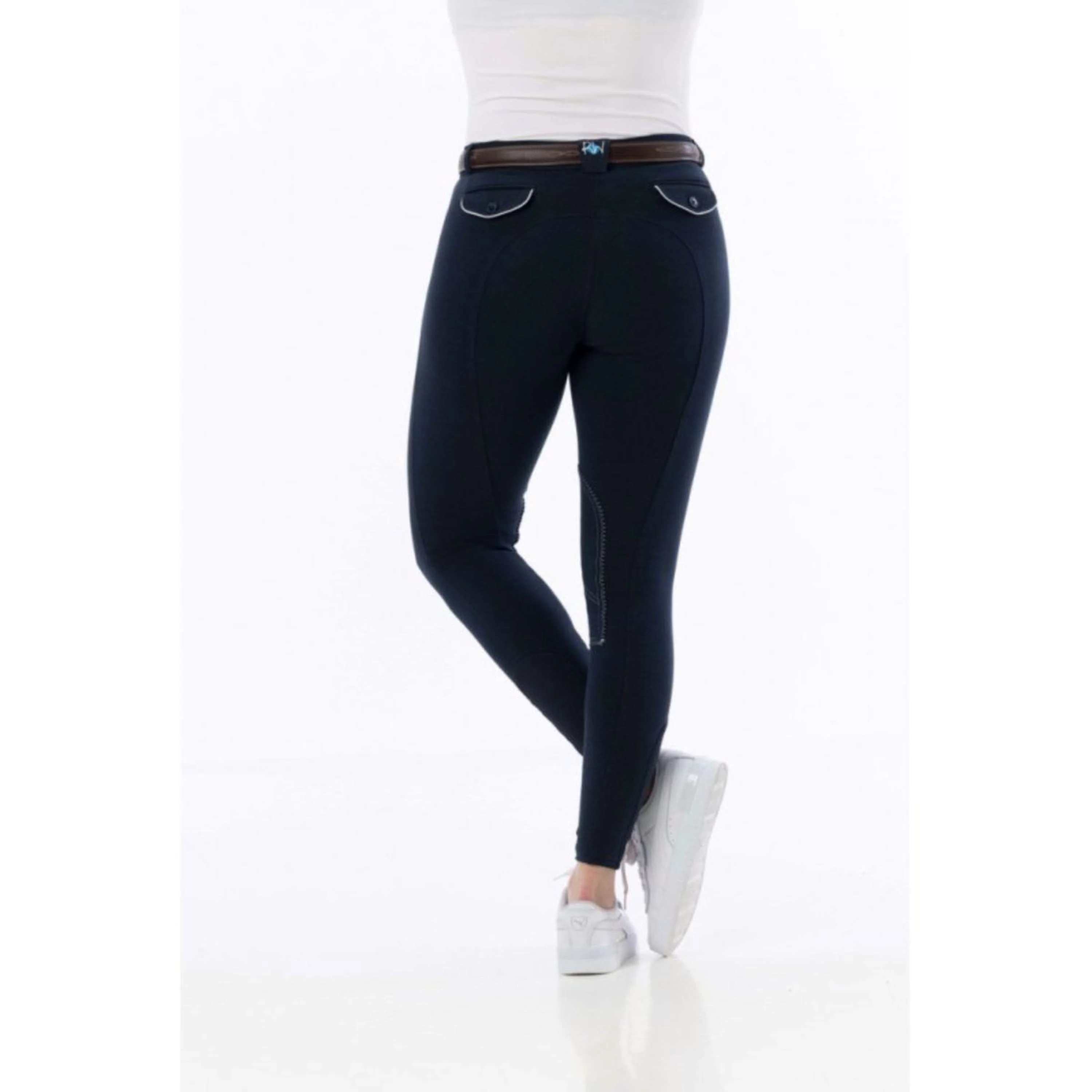 Riding World Pantalon d'Équitation Alexandrie Femme Marin - Image 3