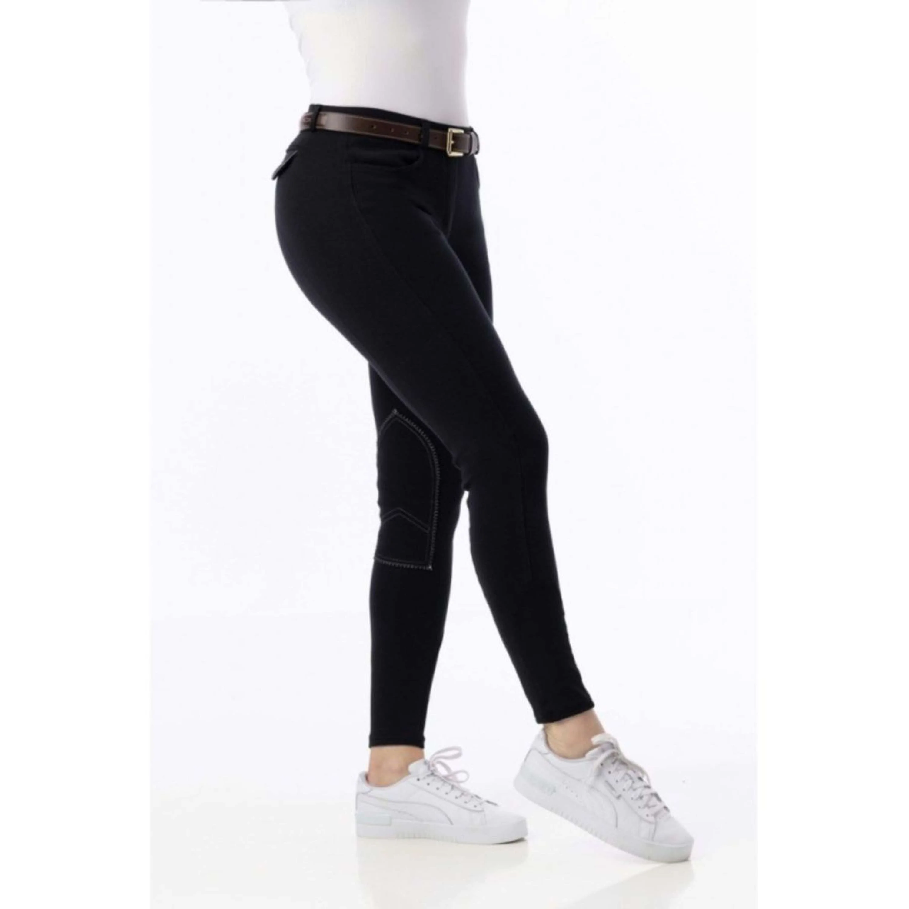 Riding World Pantalon d'Équitation Alexandrie Femme Noir - Image 2