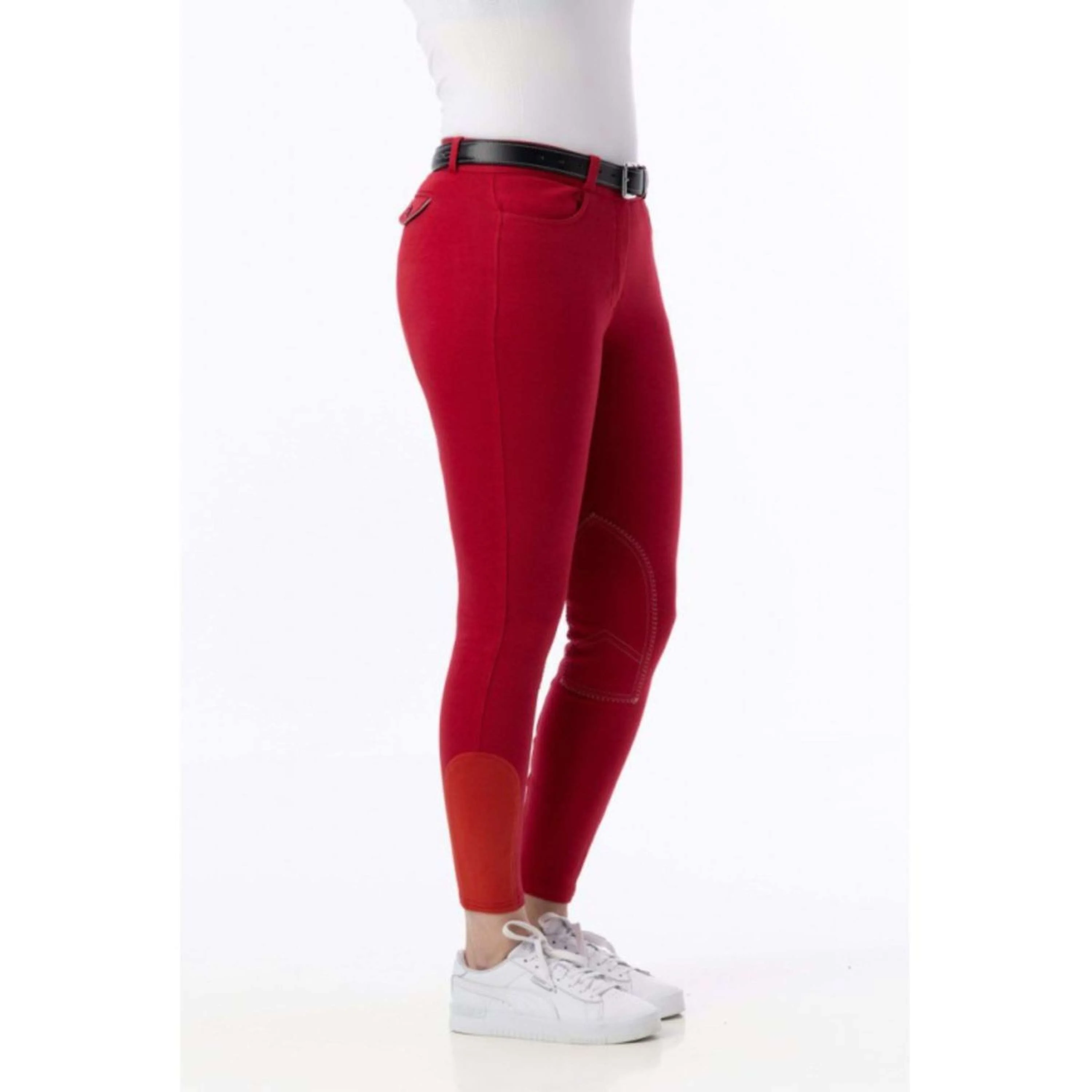 Riding World Pantalon d'Équitation Alexandrie Femme Rouge - Image 2