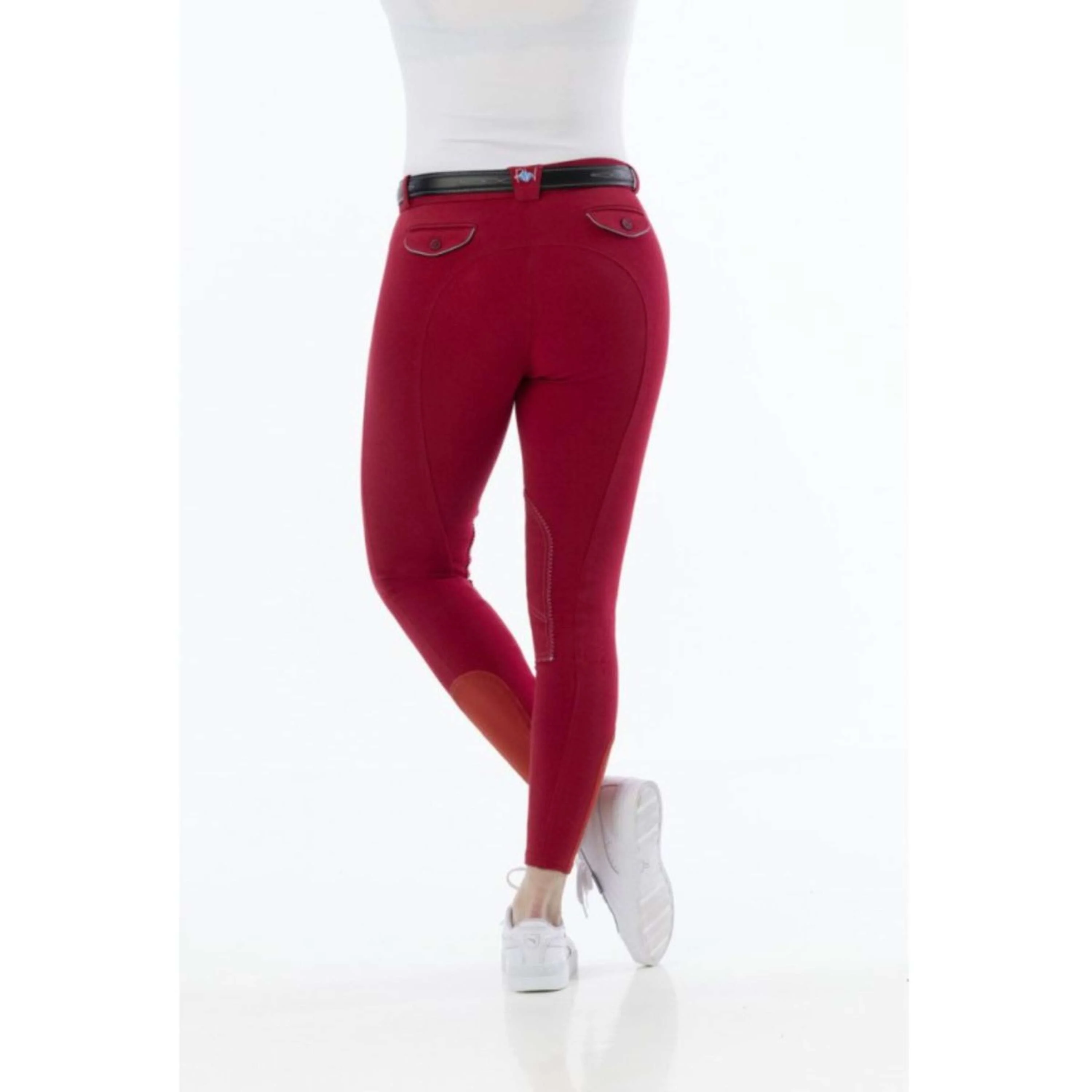 Riding World Pantalon d'Équitation Alexandrie Kids Rouge - Image 3