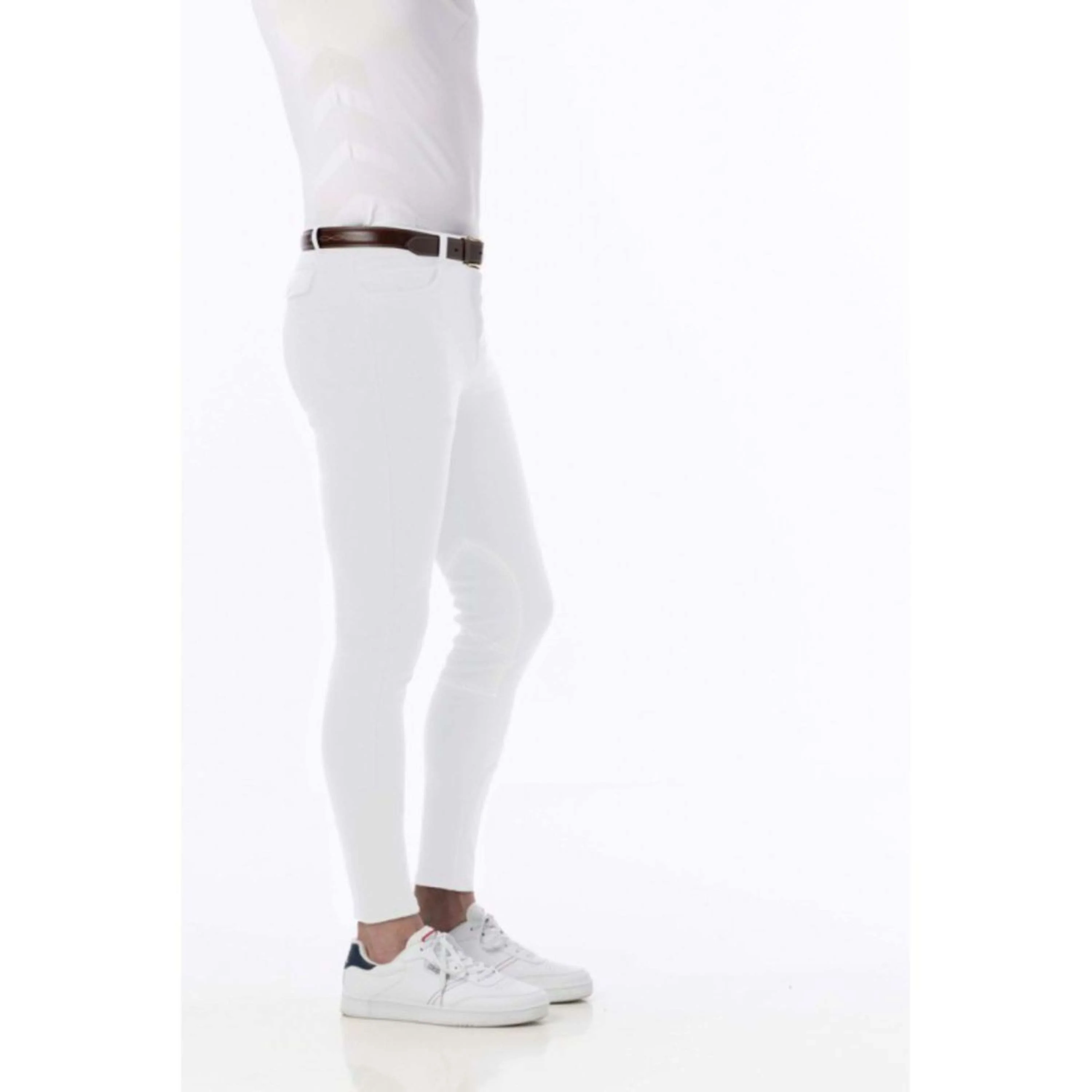 Riding World Pantalon d'Équitation Lecaire Hommes Blanc - Image 2