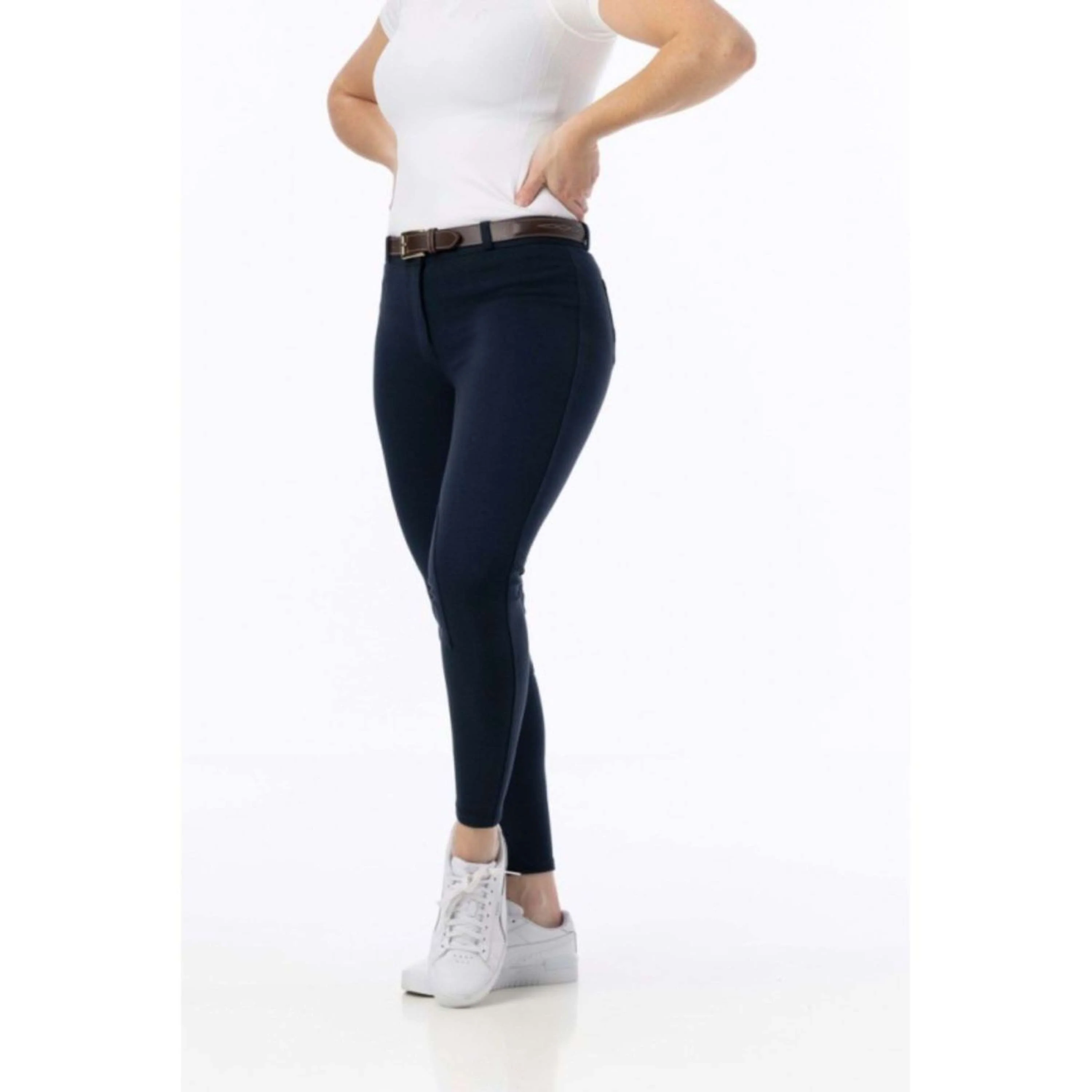 Riding World Pantalon d'Équitation Memphis Femme Marin - Image 2