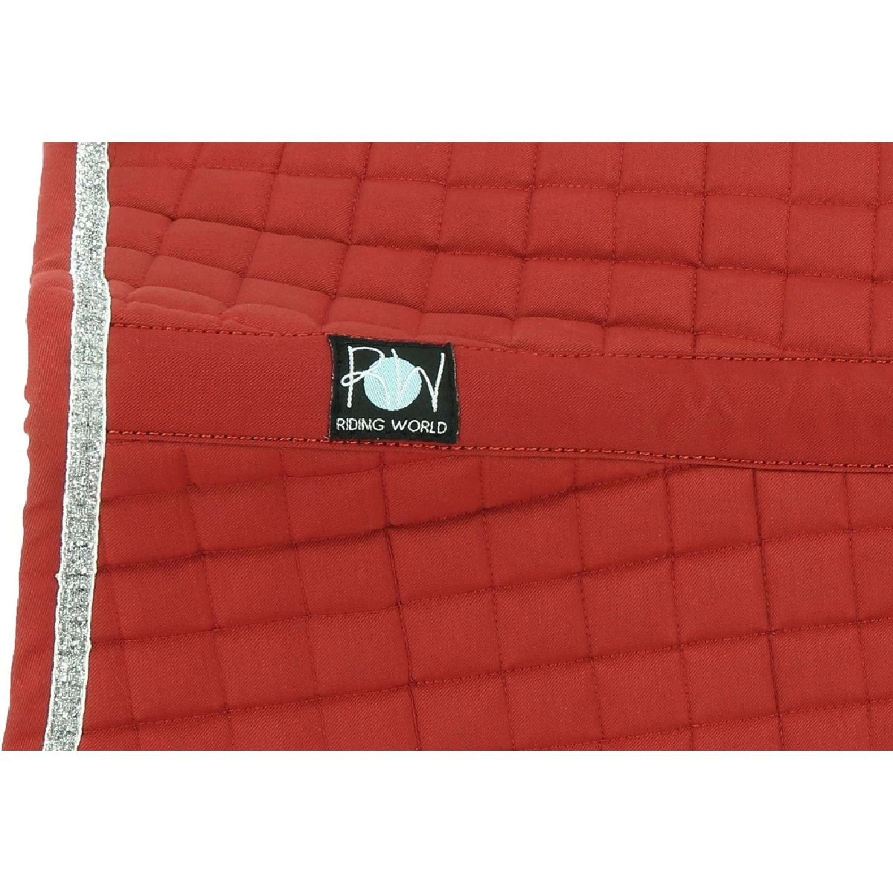 Riding World Tapis de Selle Girly Rouge - Image 4