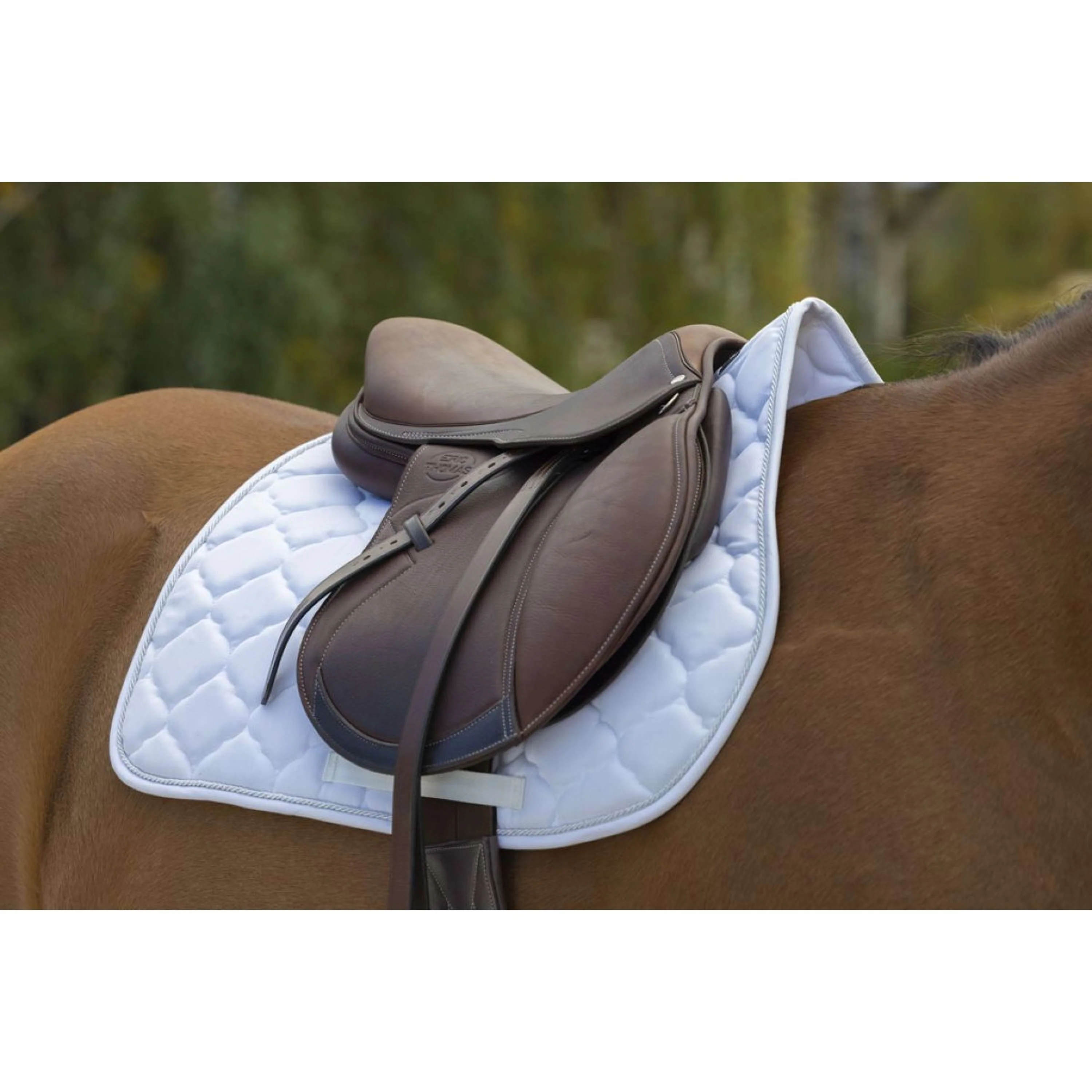 Riding World Tapis de Selle Rope Blanc - Image 2