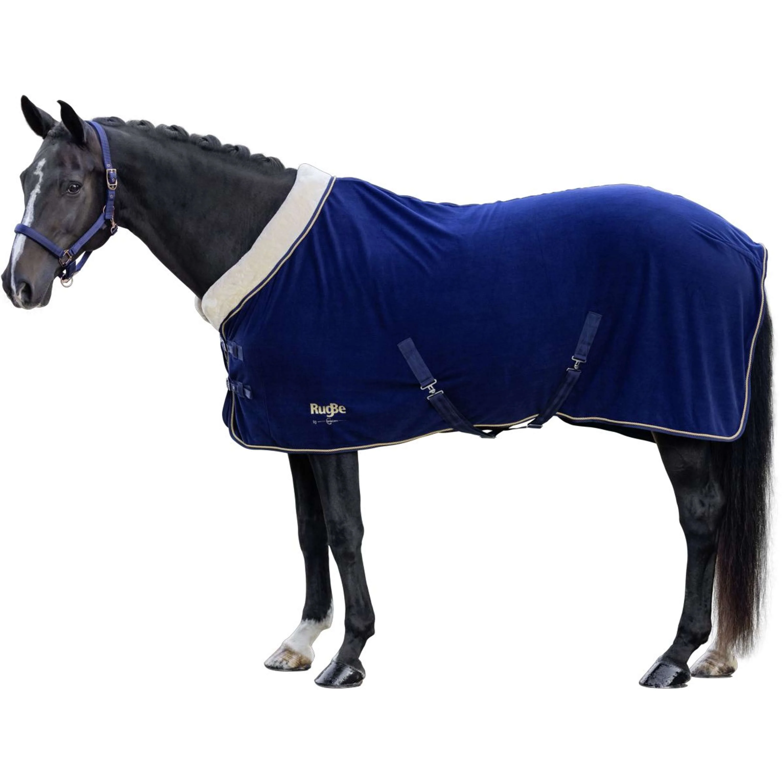 RugBe by Covalliero Couverture Polaire Royal Marin - Image 2