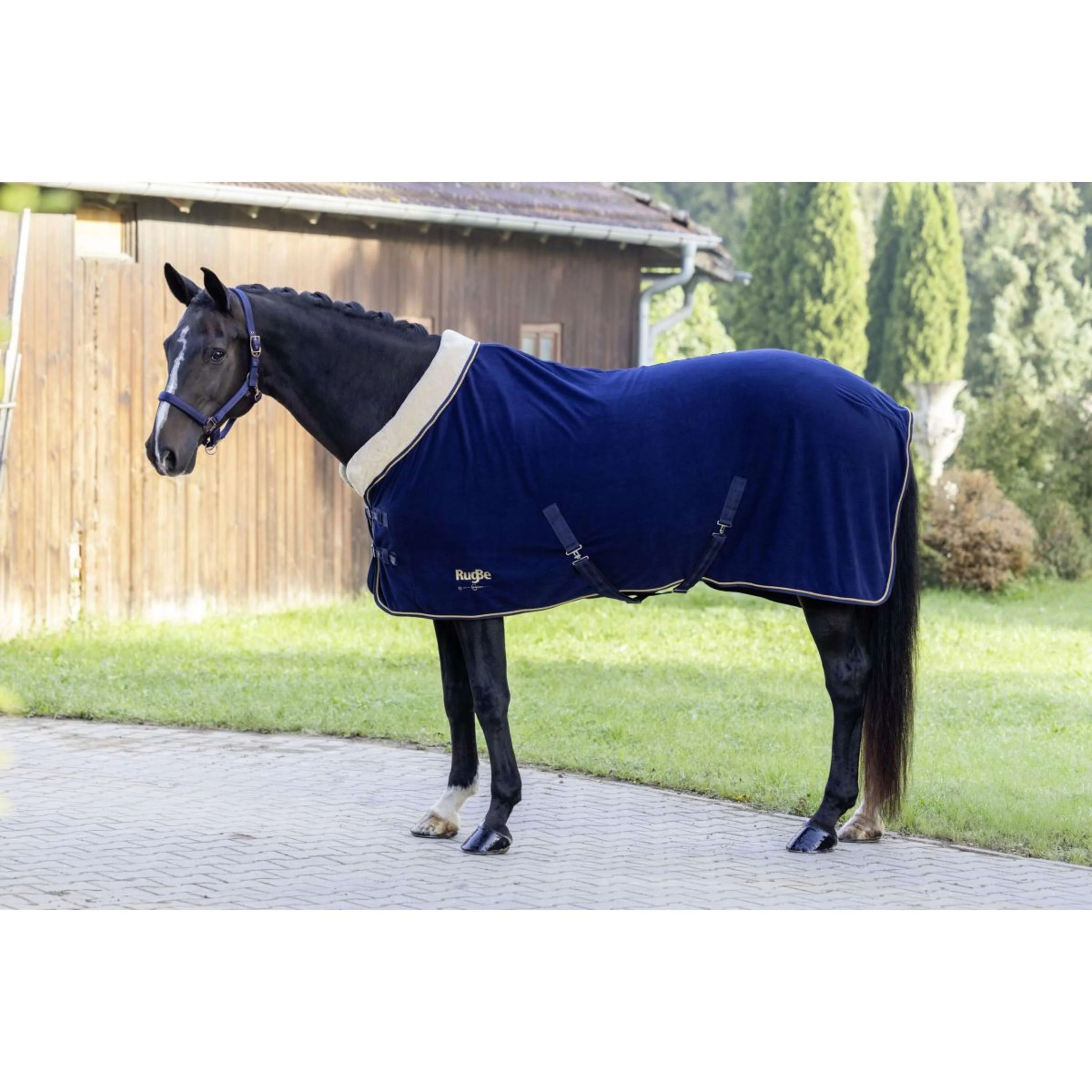 RugBe by Covalliero Couverture Polaire Royal Marin - Image 4