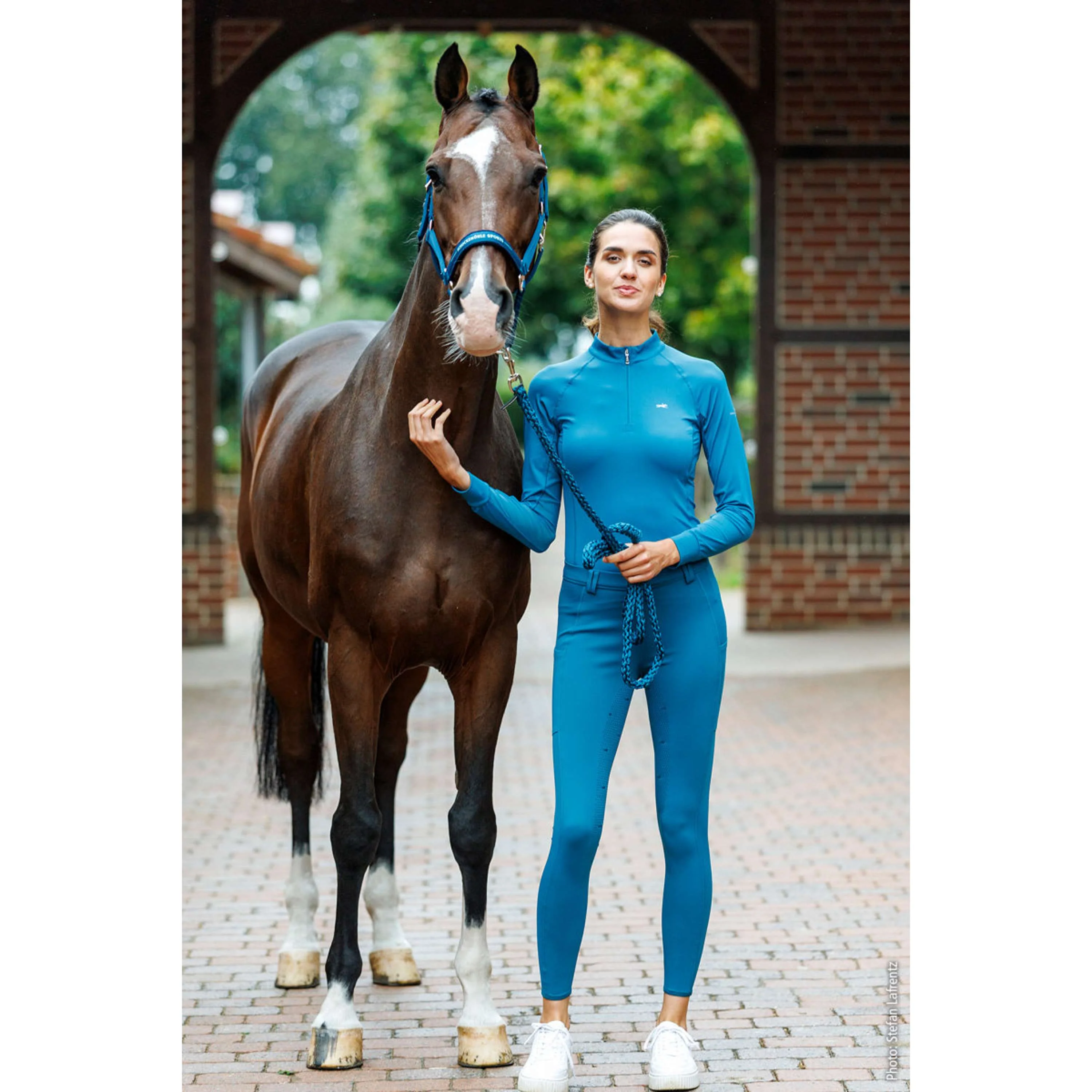 Schockemöhle Chemise D'entraînement SPAngie Style Colonial Blue - Image 4
