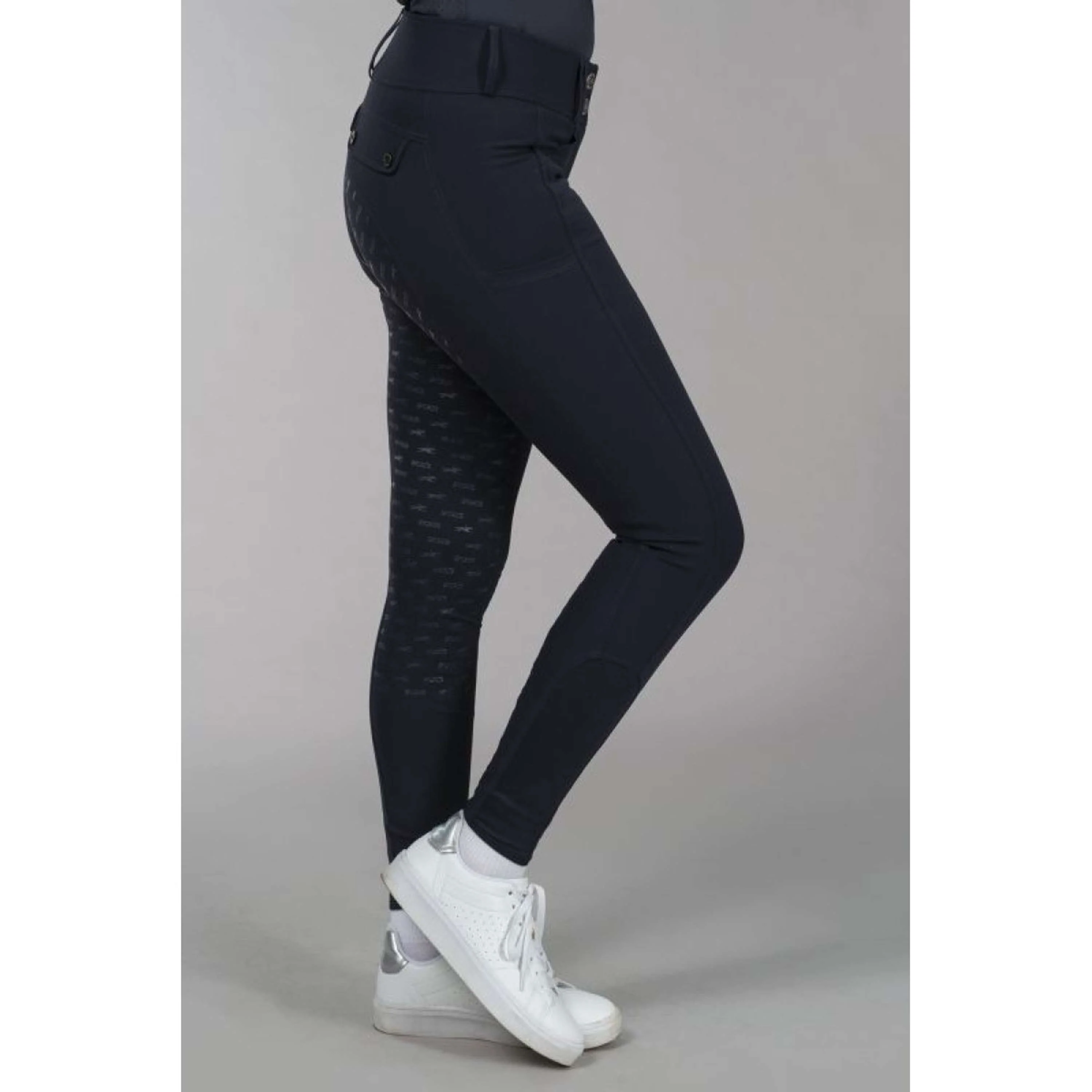 Schockemöhle Pantalon d'Équitation SPCarola Full Grip Bleu Foncé - Image 3