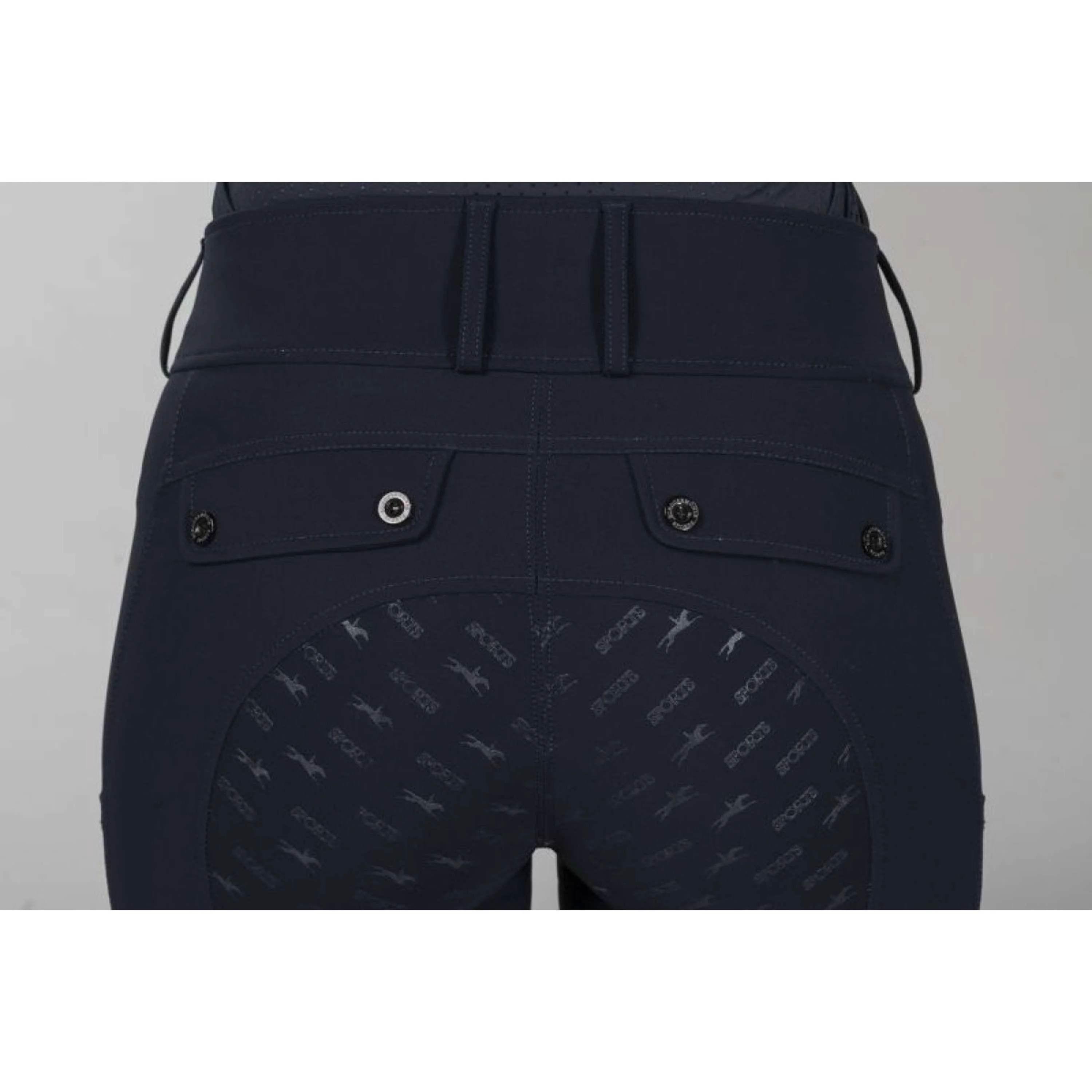 Schockemöhle Pantalon d'Équitation SPCarola Full Grip Bleu Foncé - Image 4