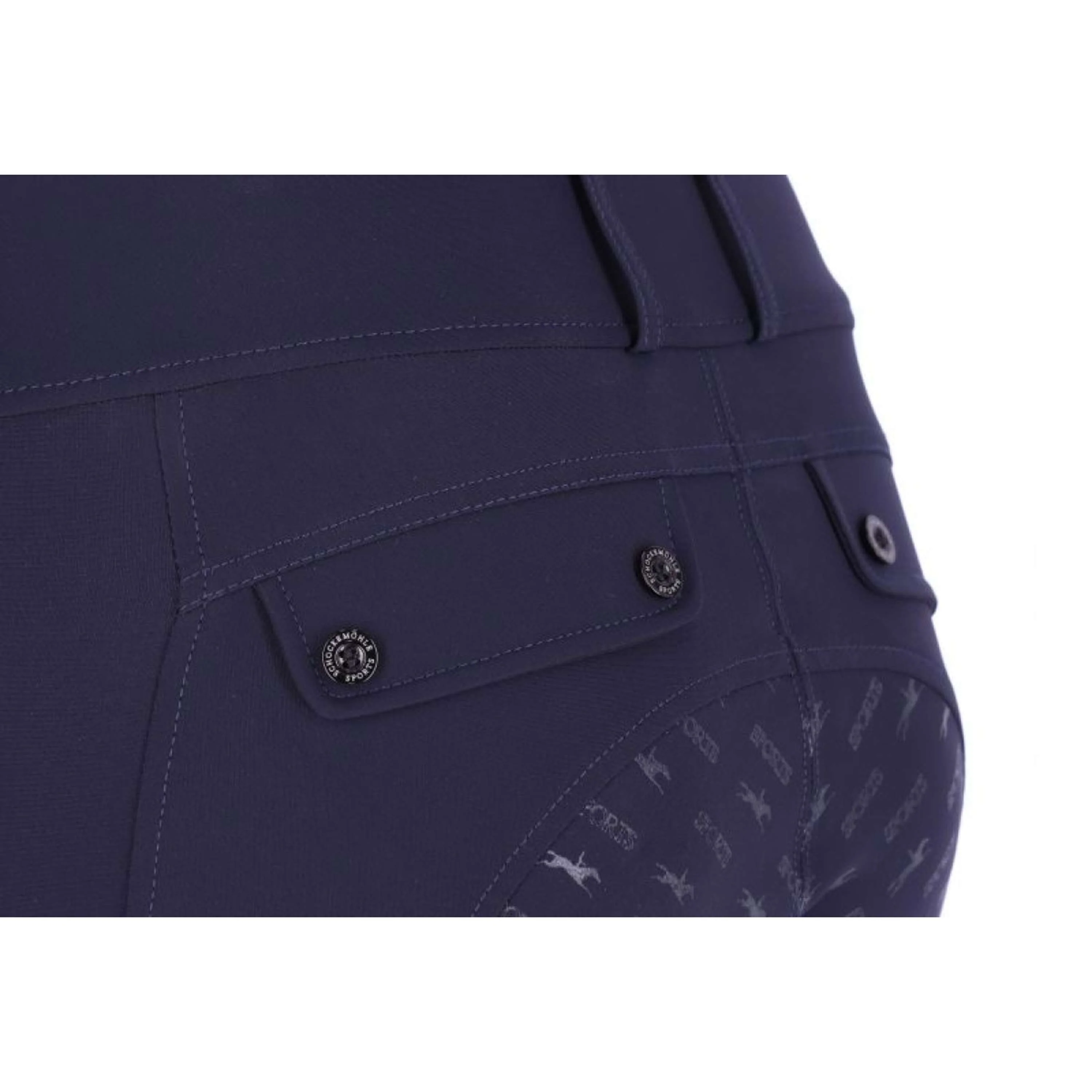 Schockemöhle Pantalon d'Équitation SPCarola Full Grip Bleu Foncé - Image 8