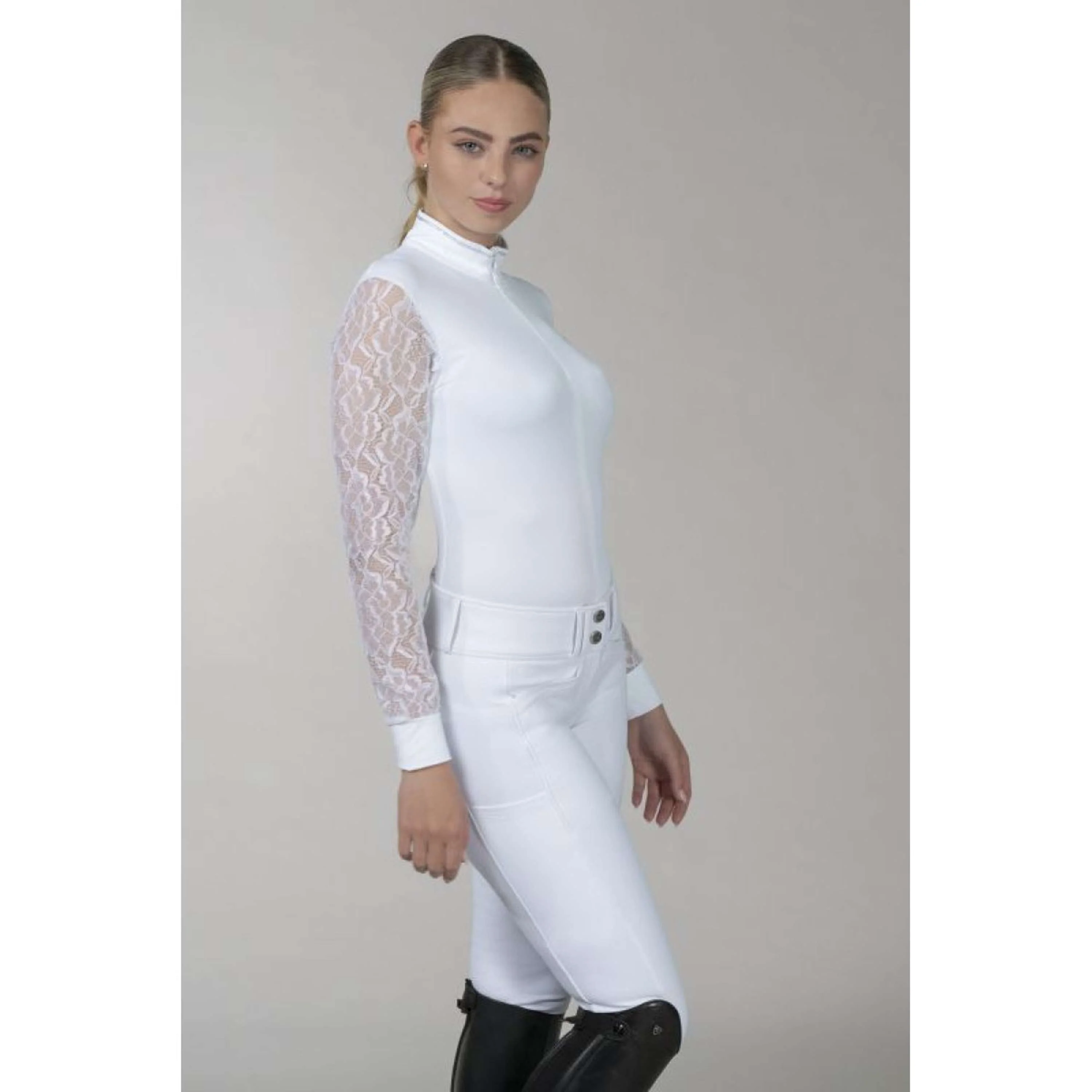 Schockemöhle T-shirt de Concours SPAlicia Lange mouwen Optical White - Image 2