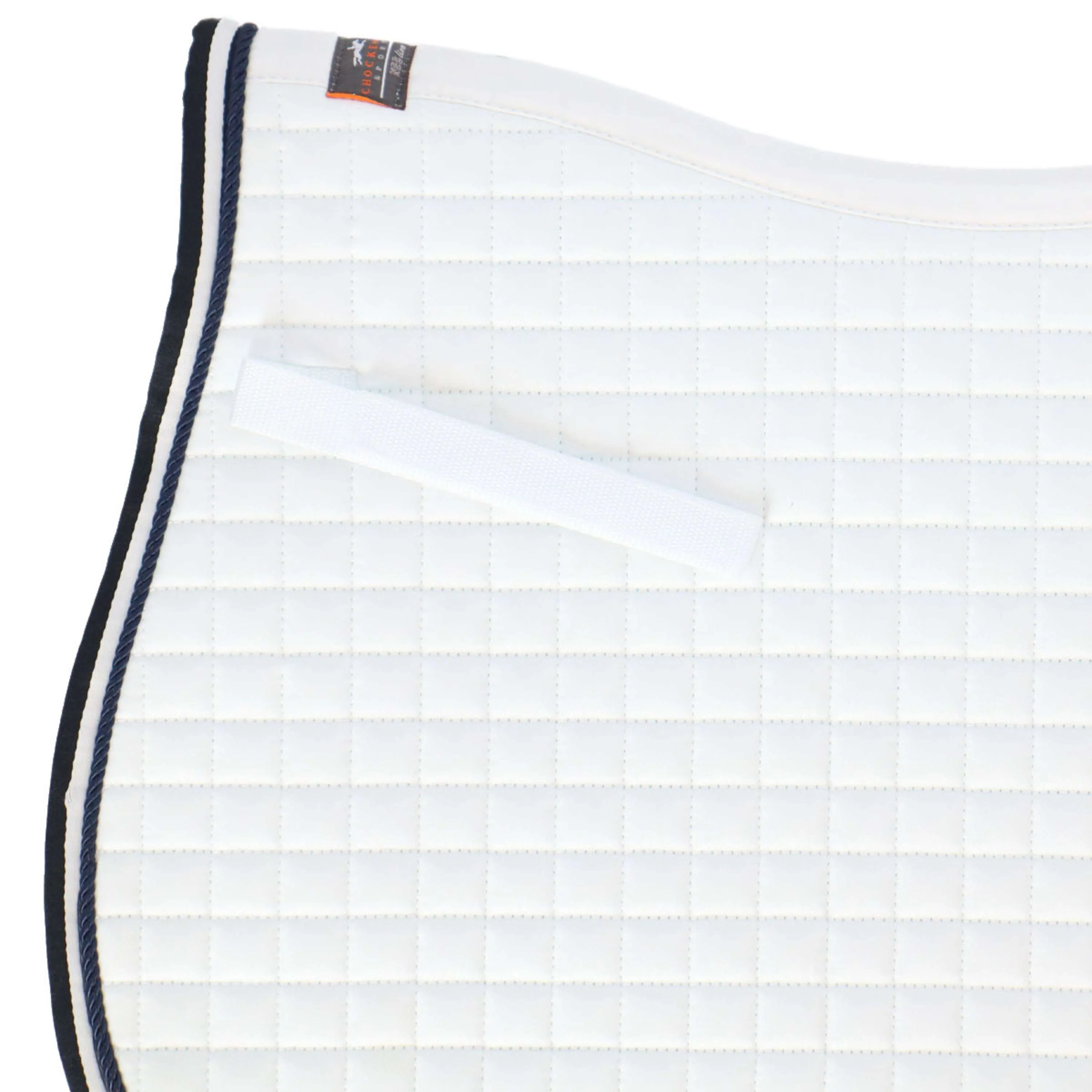 Schockemöhle Tapis de Selle Neo Star de Saut blanc/marine - Image 3