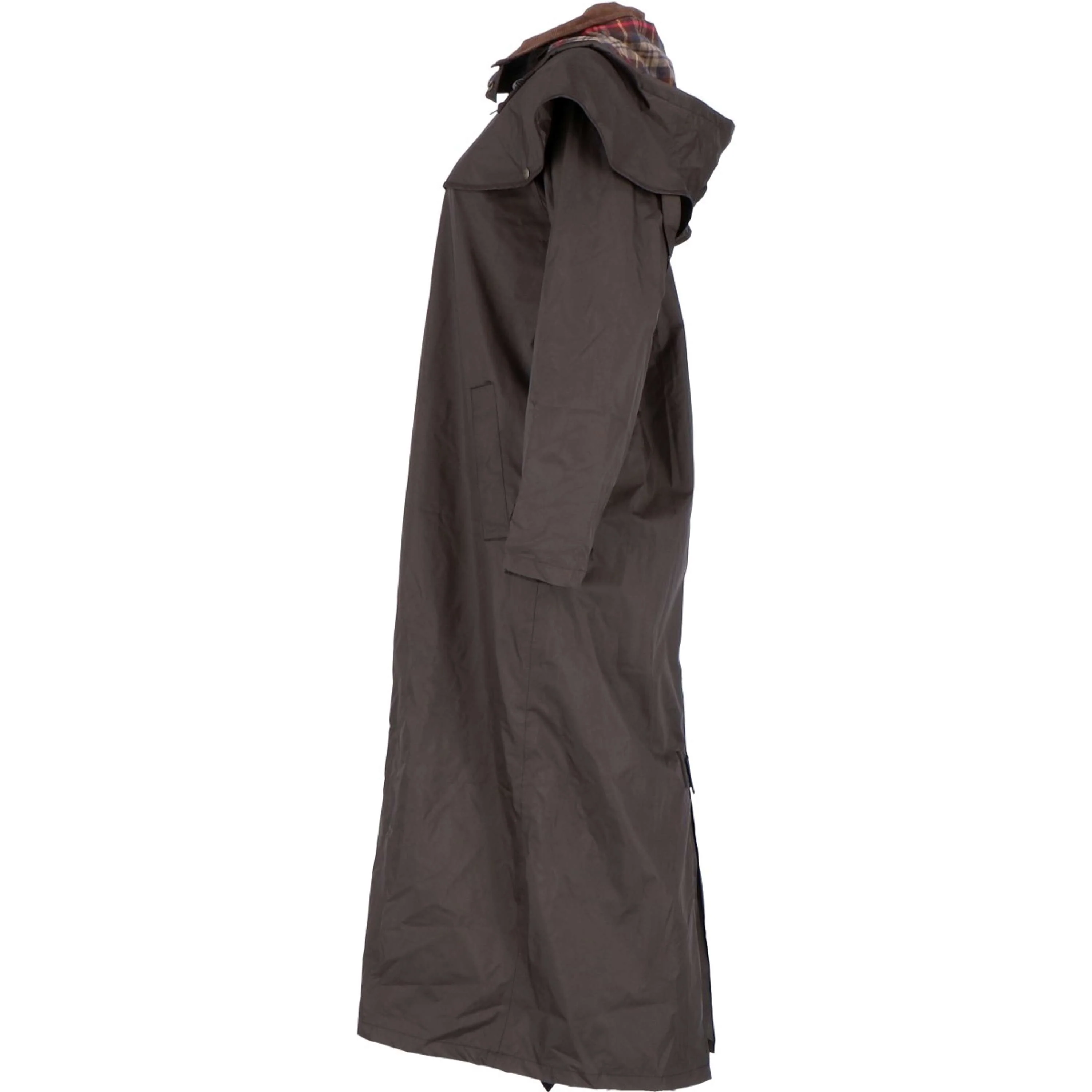 Scippis Black Roo Manteau Stockman Regen Cowboy Marron - Image 3