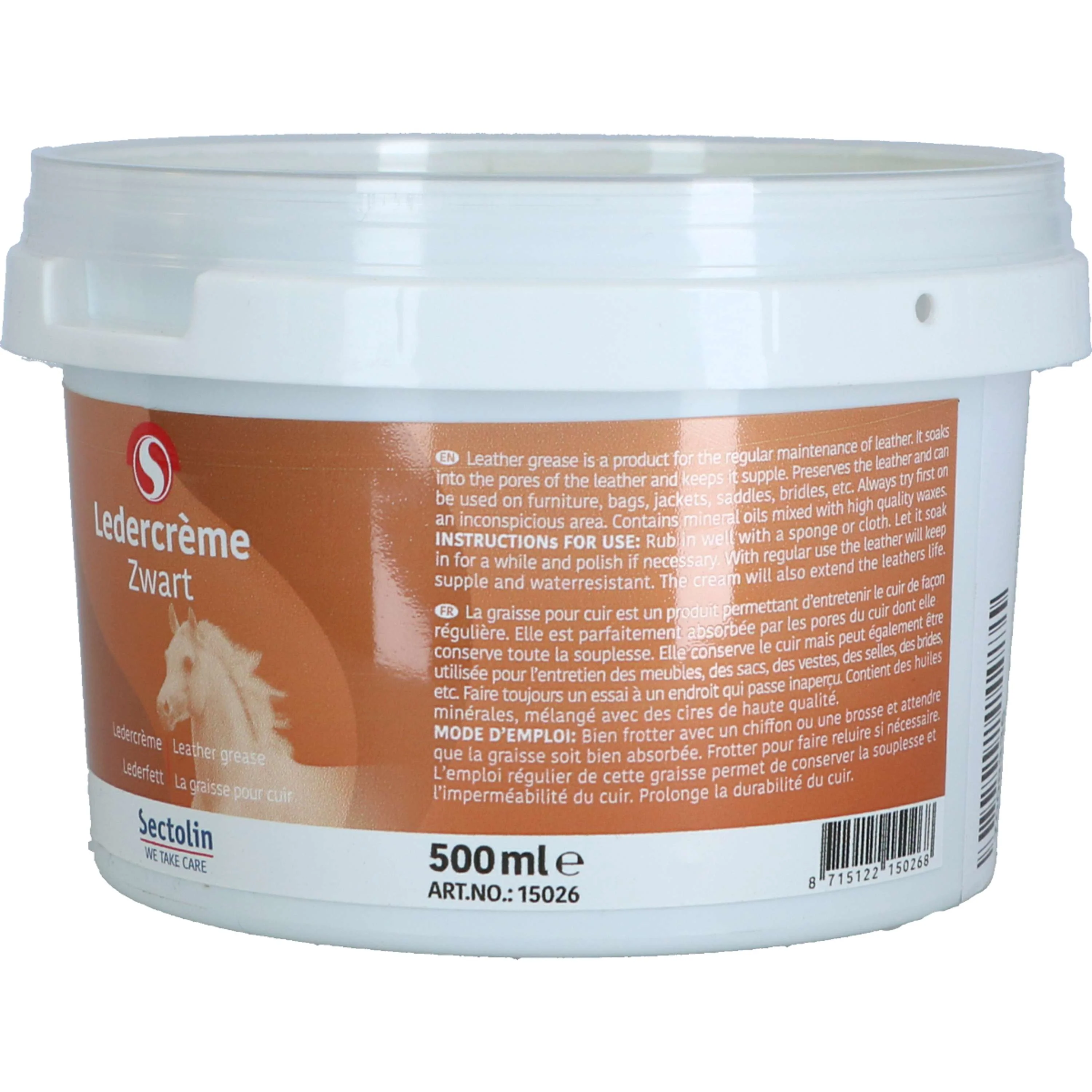 Sectolin Crème pour le Cuir Noir - Image 3