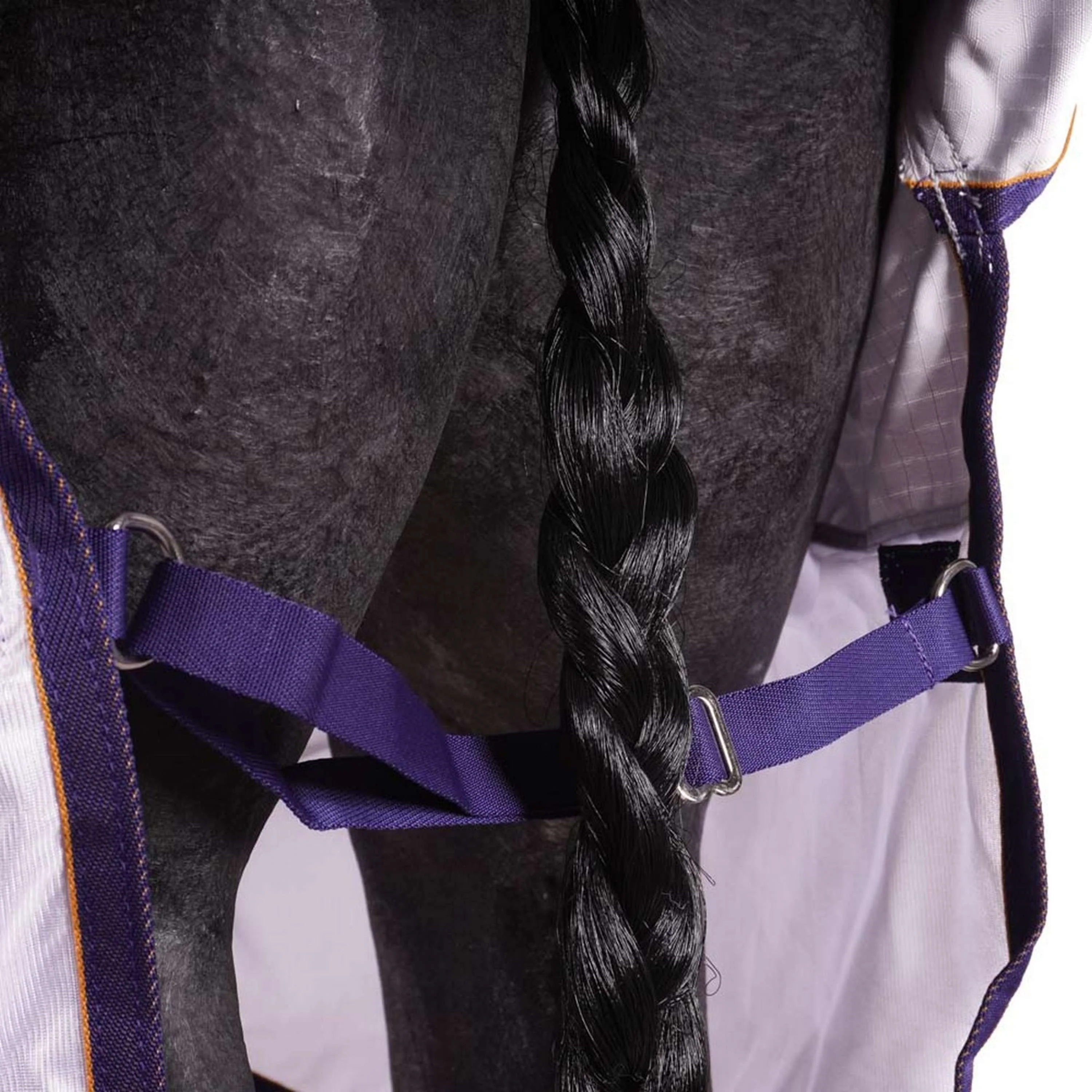 Shires Couverture Anti-Mouches Highlander Plus Sun Shade Combo Gris - Image 8