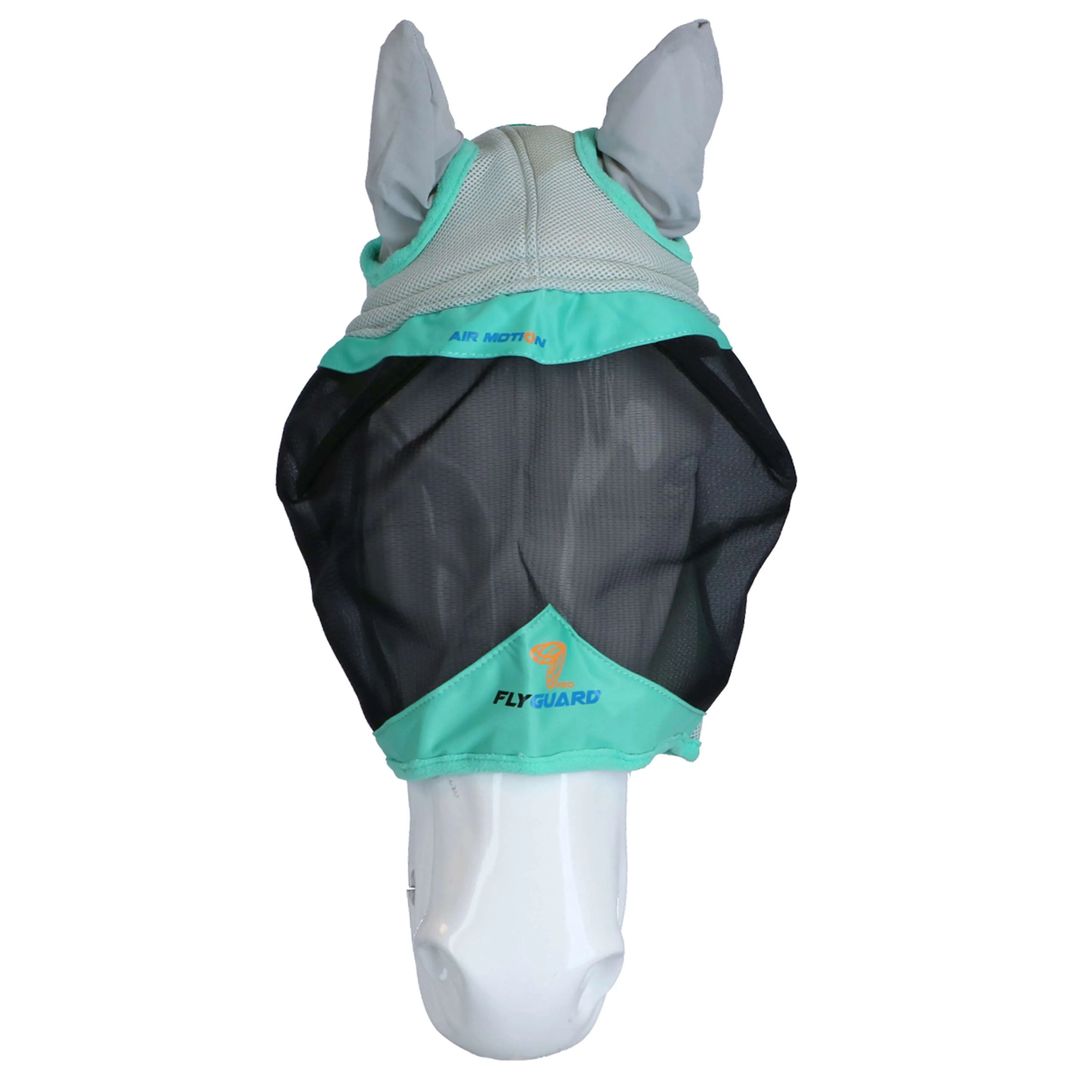 Shires Masque Anti-Mouches Air Motion avec Oreilles Aqua - Image 2