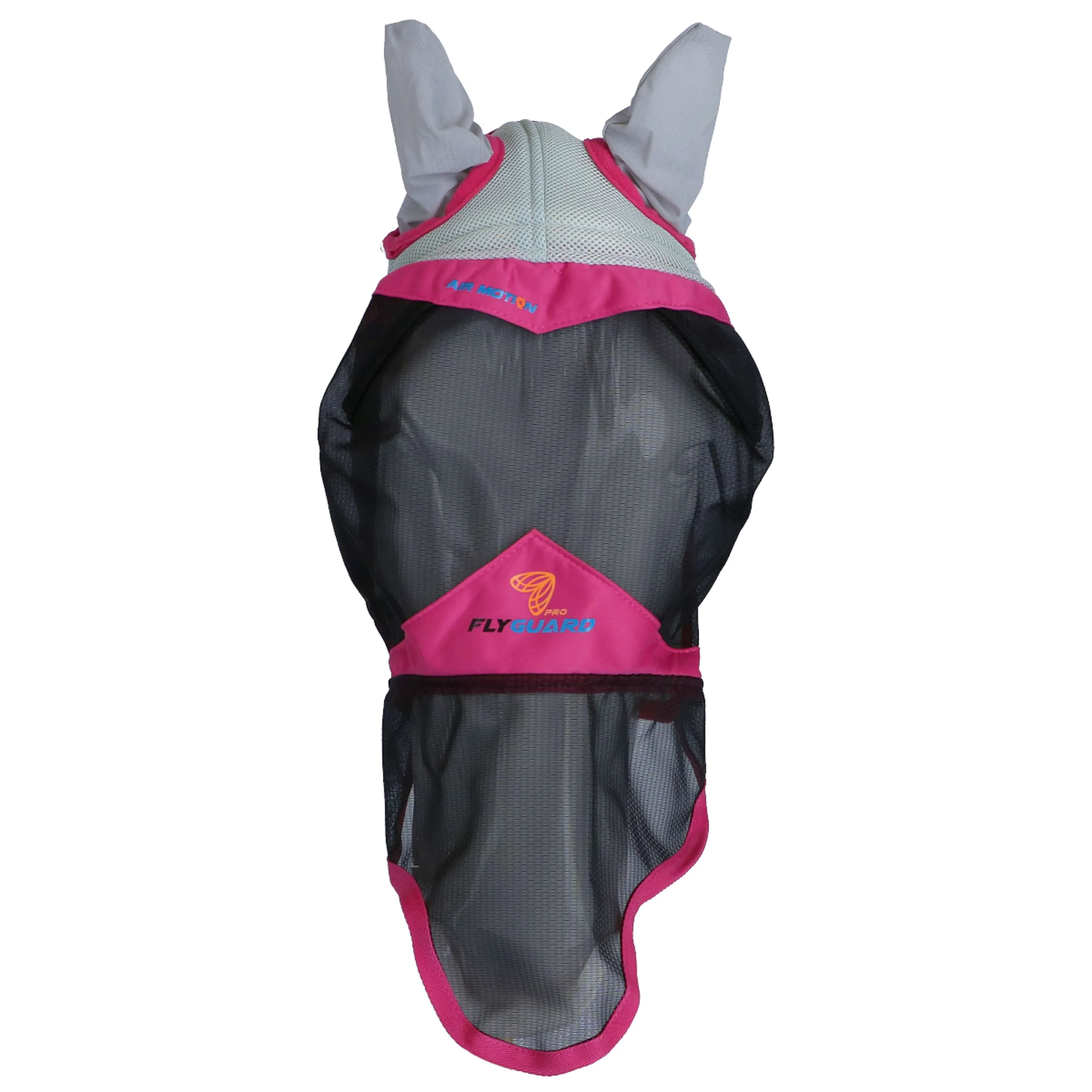 Shires Masque Anti-Mouches Air Motion avec Oreilles et Nez Rose - Image 2