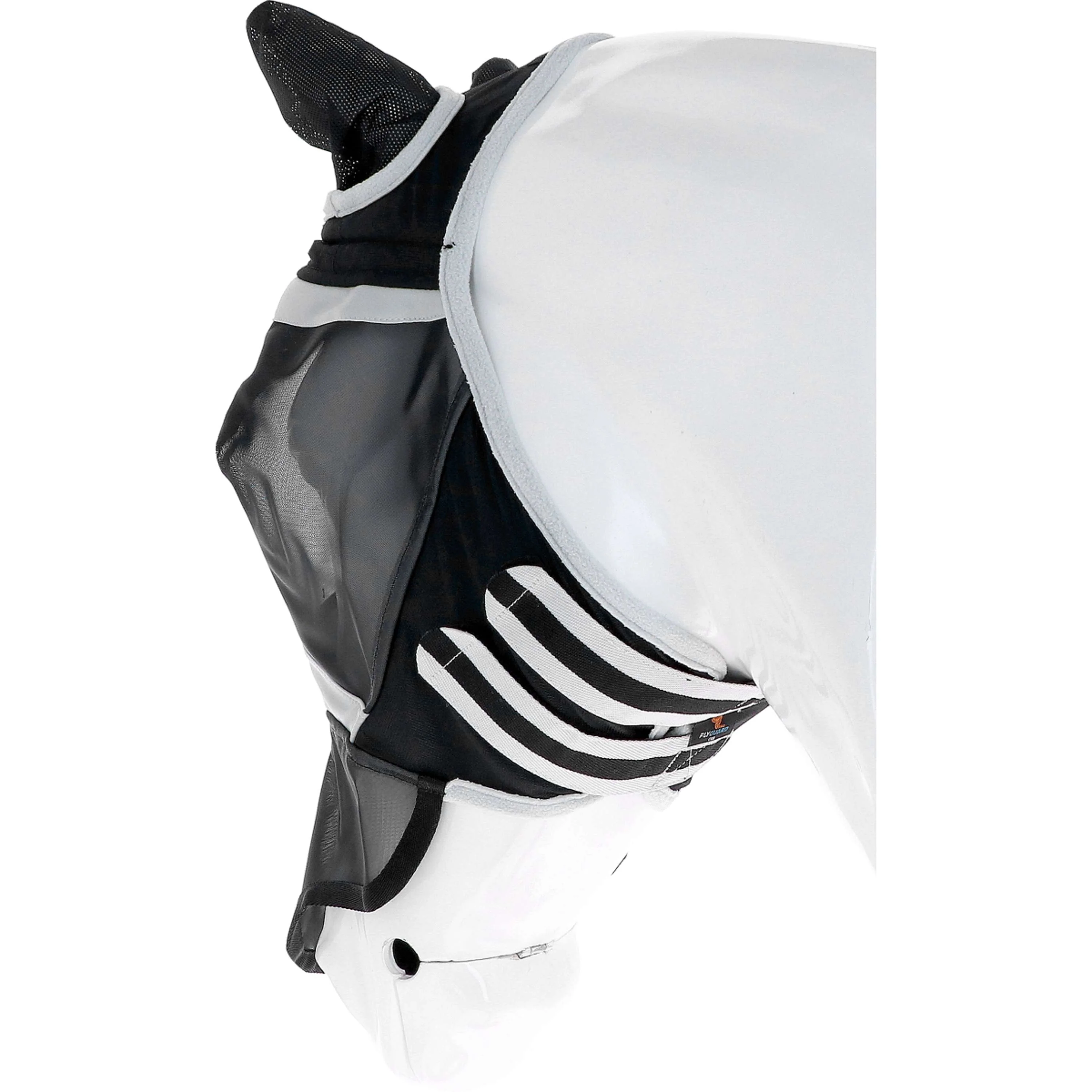 Shires Masque Anti-Mouches avec Oreilles et Nez Fine Mesh Noir - Image 6