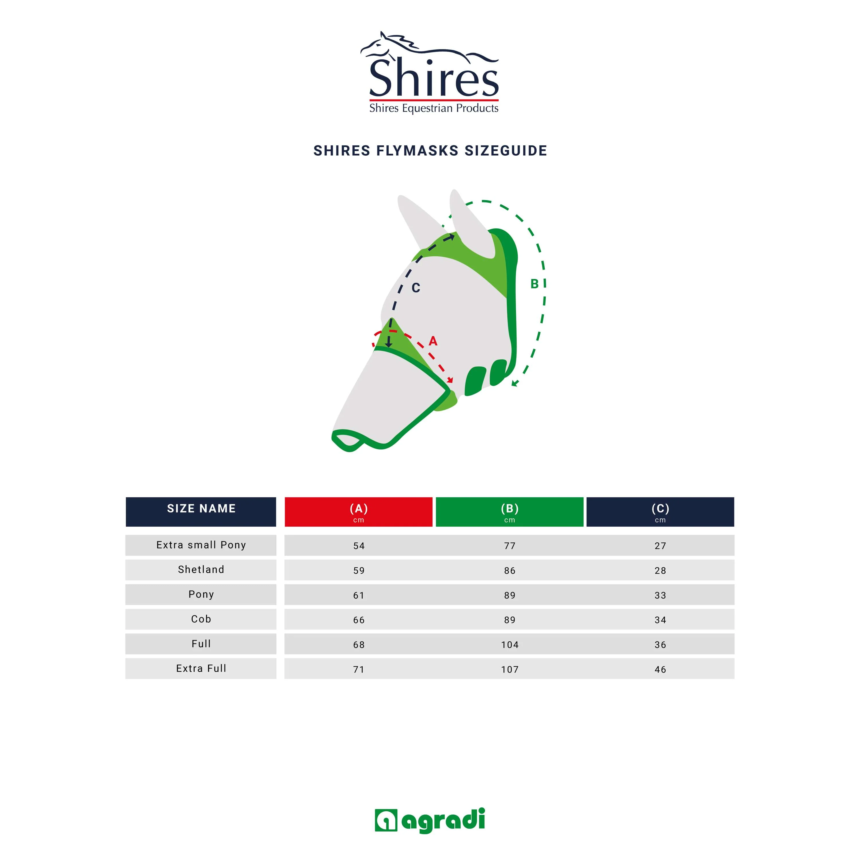 Shires Masque Anti-Mouches avec Oreilles et Nez Fine Mesh Noir - Image 7