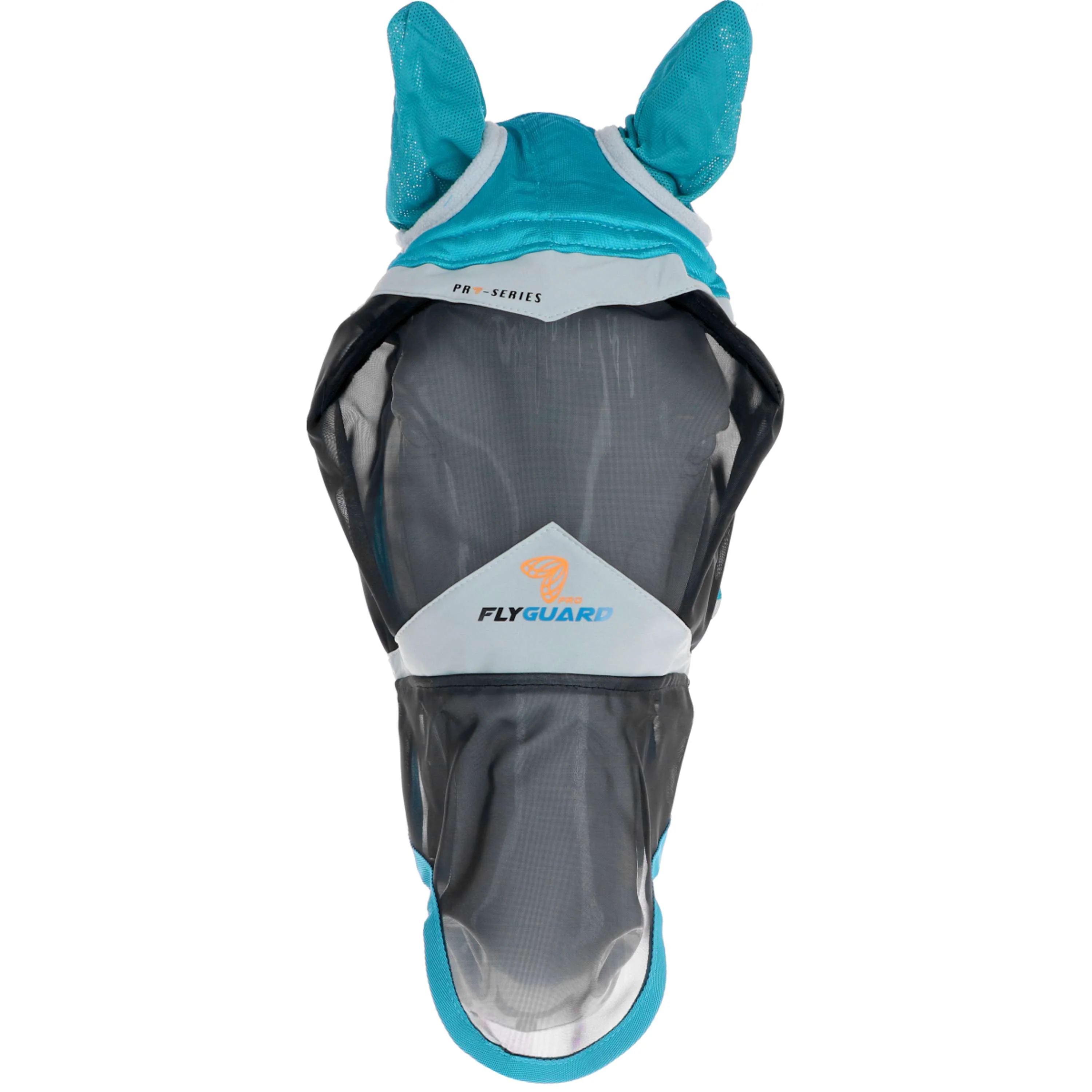 Shires Masque Anti-Mouches avec Oreilles et Nez Fine Mesh Teal - Image 5