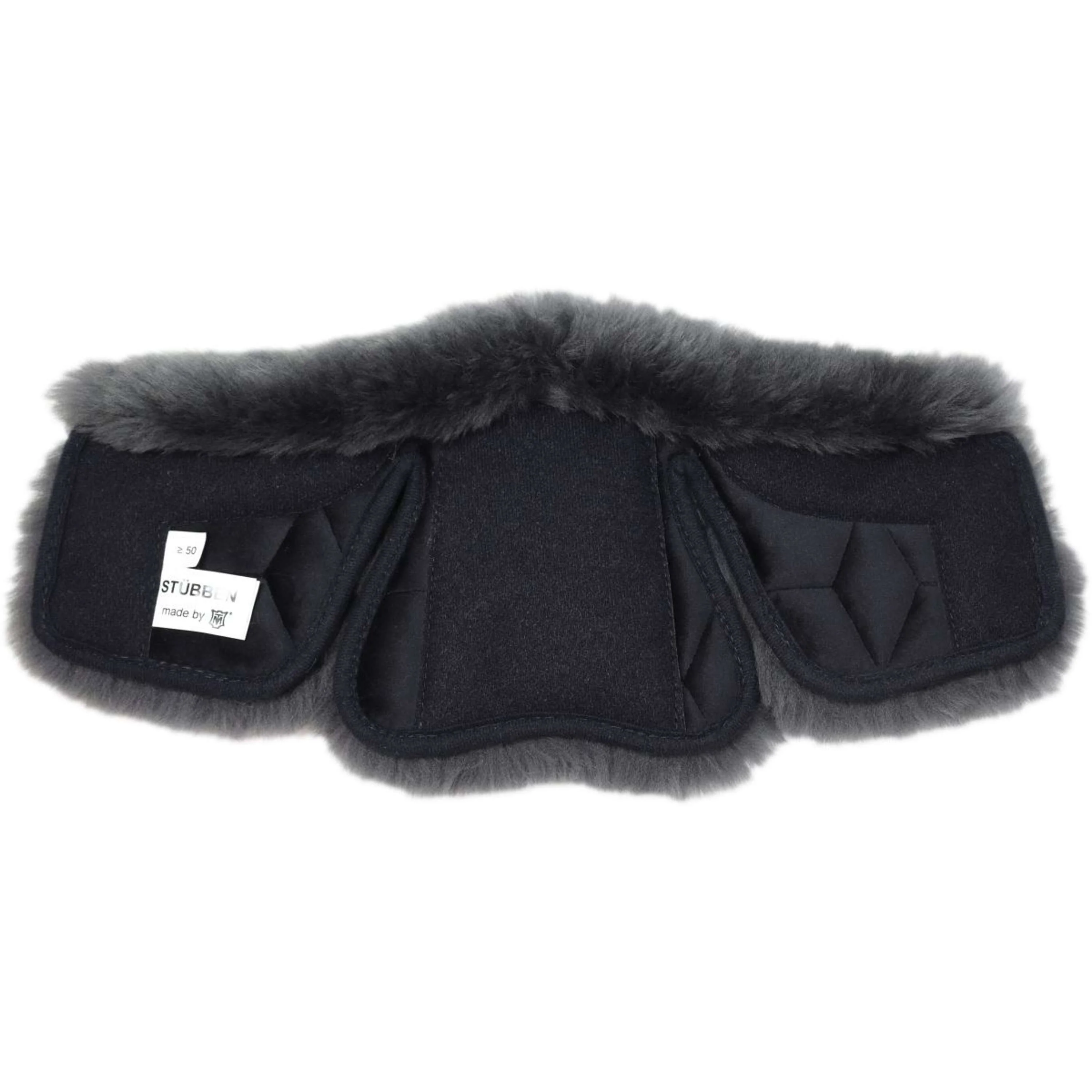 Stübben Fourrure de Sangle Equi-Soft by Mattes Peau d'Agneau Graphite - Image 2