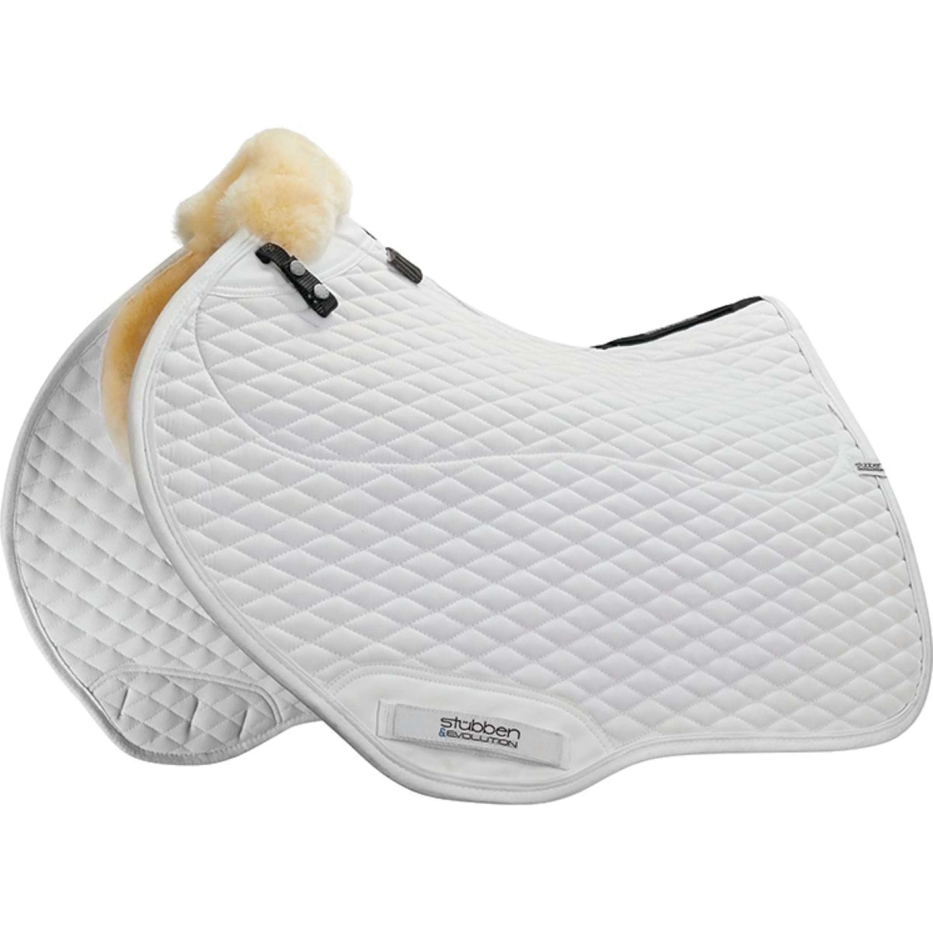 Stübben Tapis de Selle Streamline Close Contact Peau d'Agneau Blanc - Image 2
