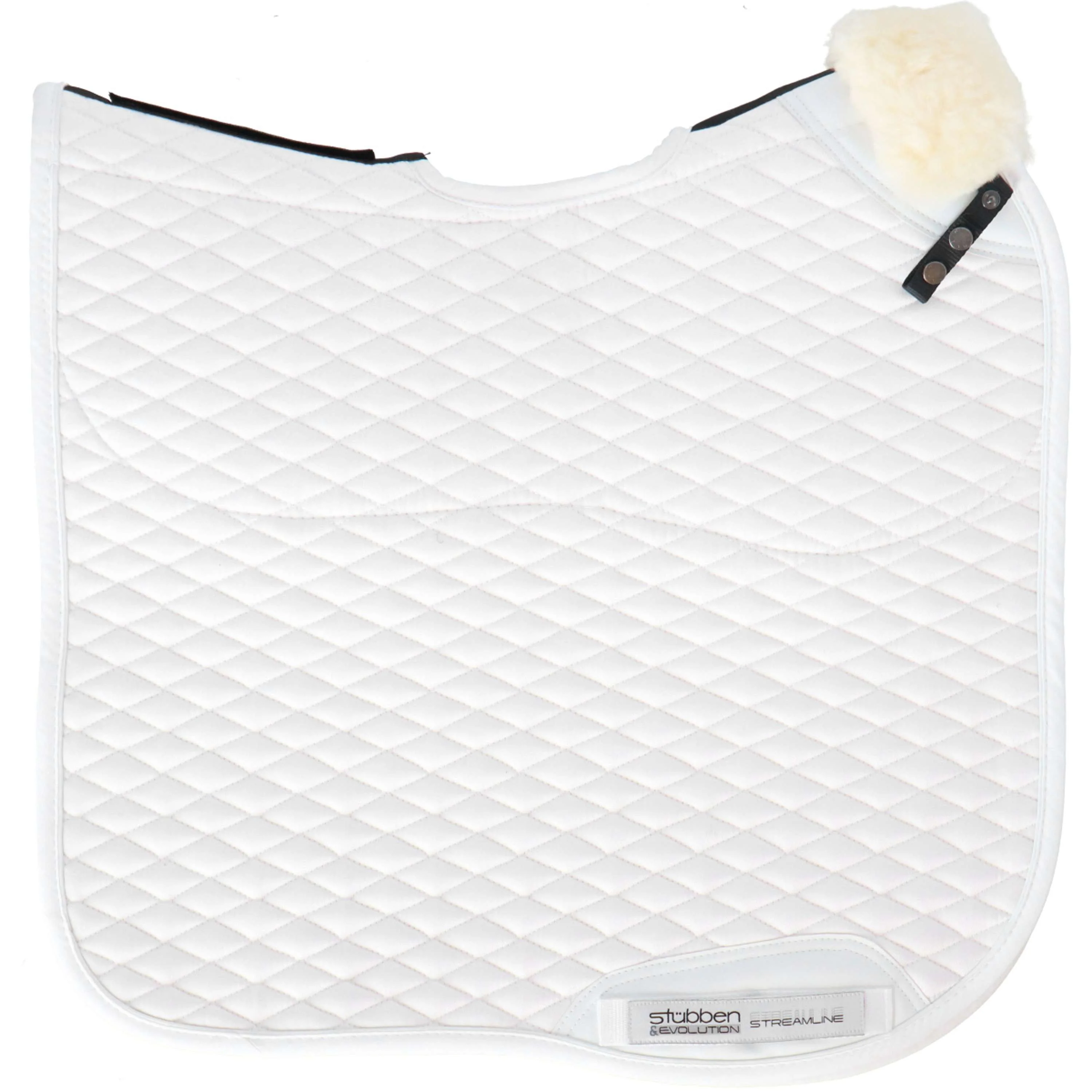 Stübben Tapis de Selle Streamline Dressage Peau dÁgneau Blanc - Image 4