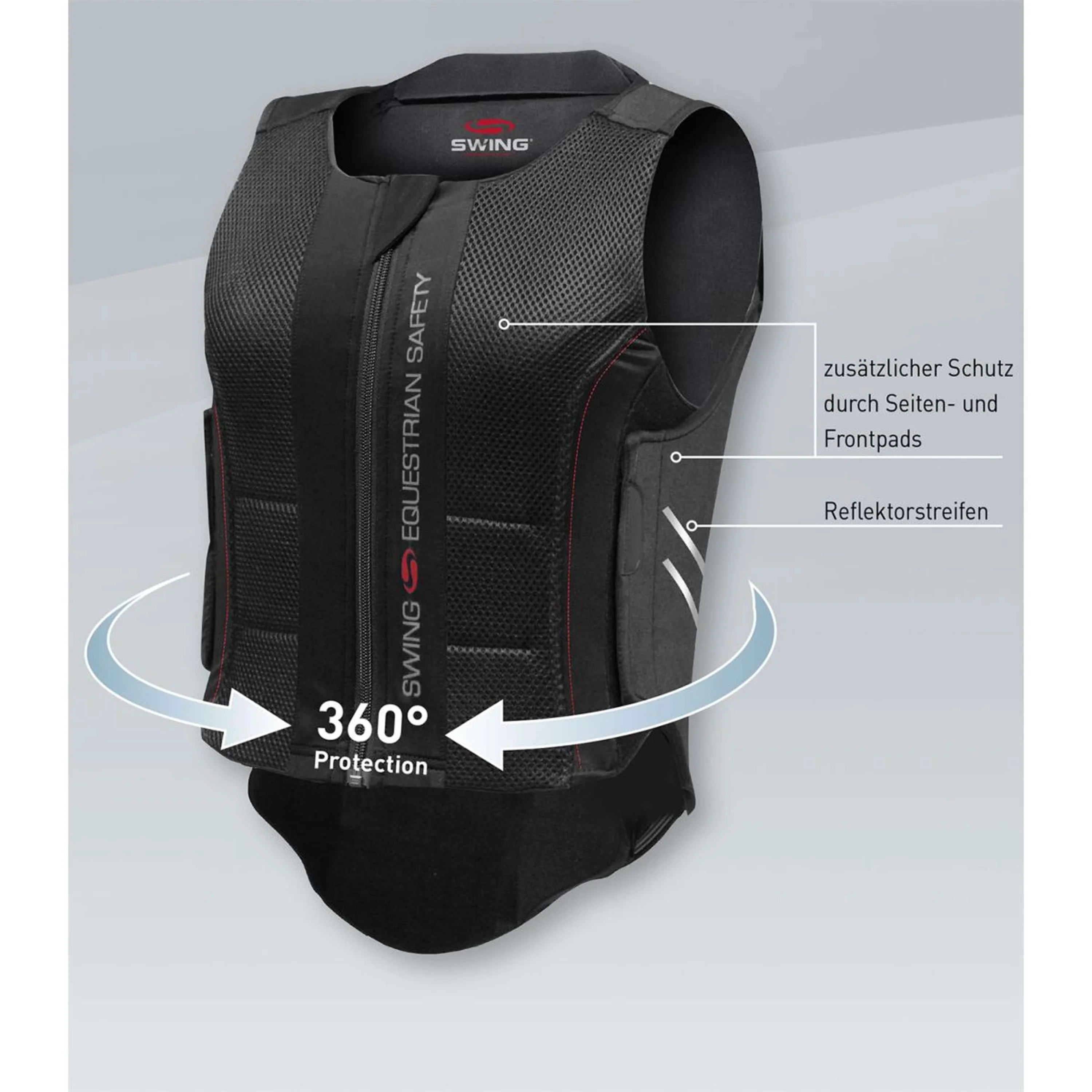 Swing Gilet de Protection P07 Enfants Noir - Image 3