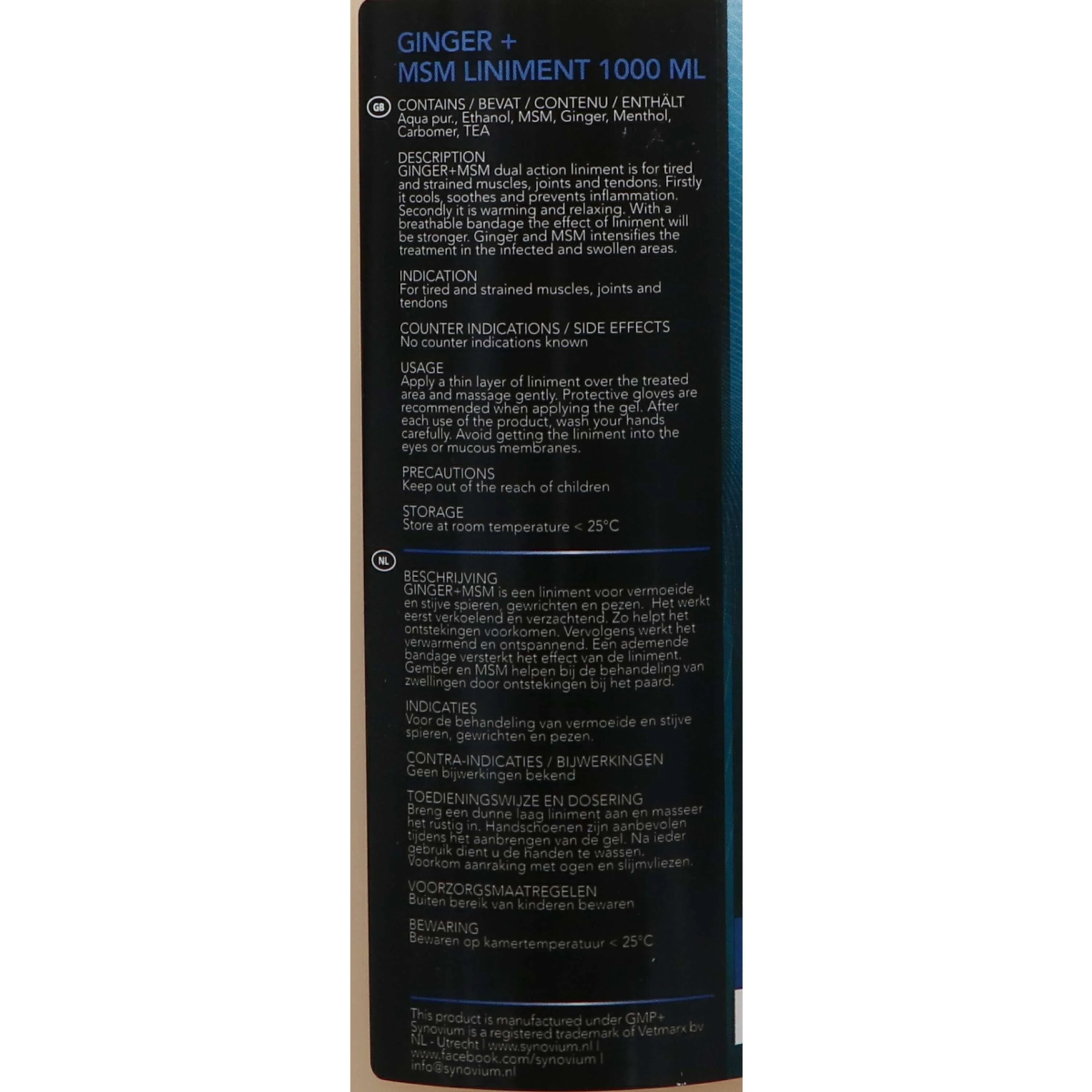 Synovium Liniment MSM Gingembre - Image 4