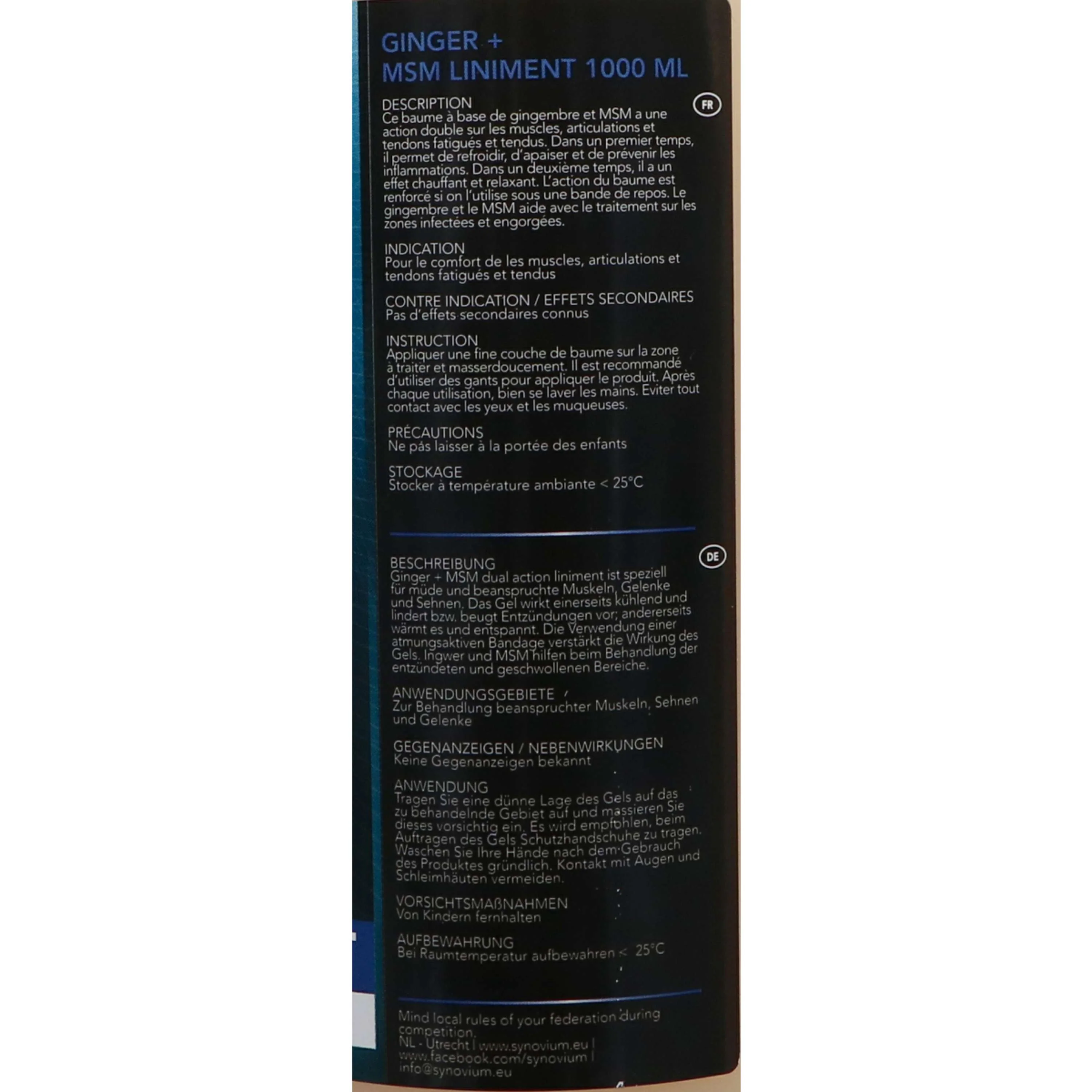 Synovium Liniment MSM Gingembre - Image 6