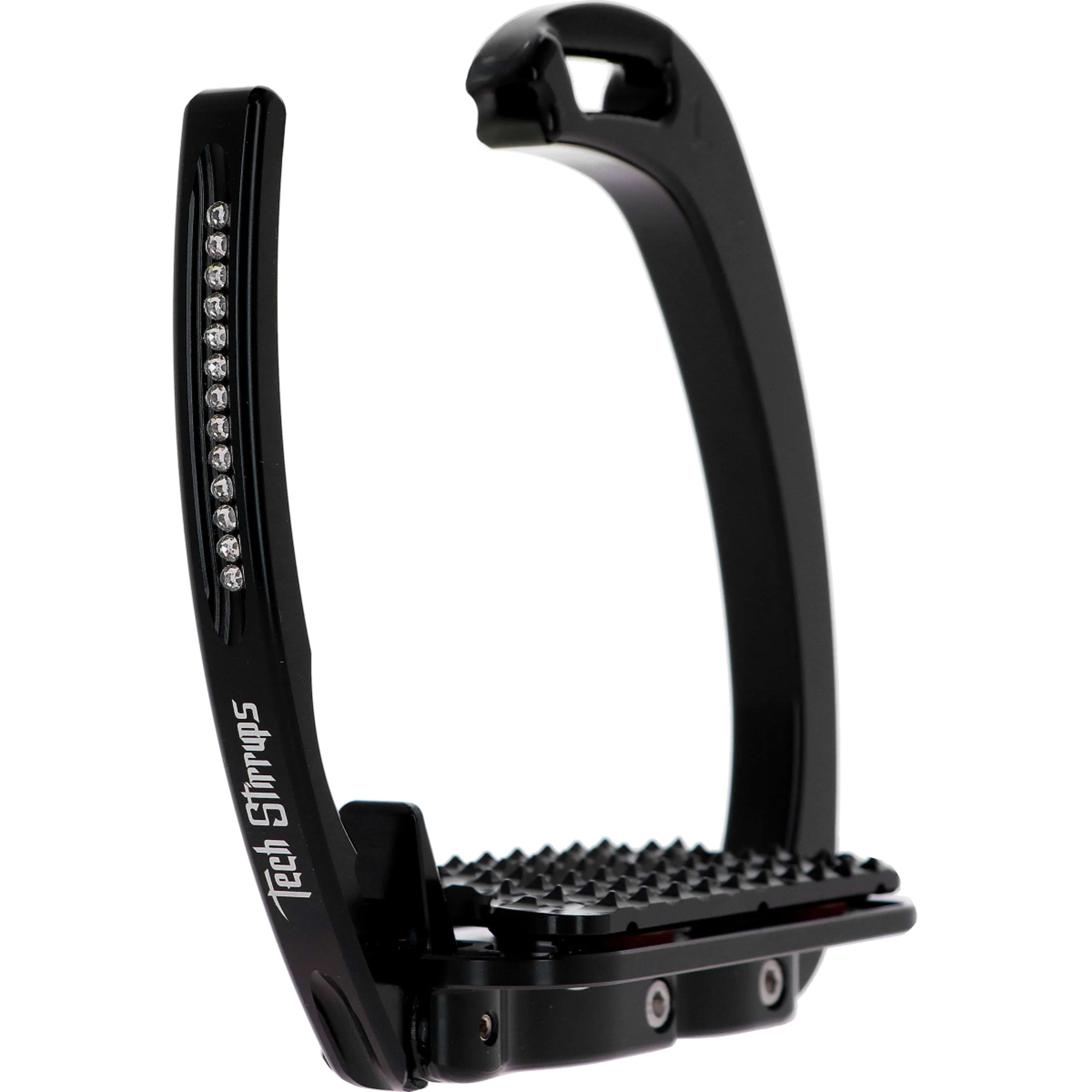 Tech Stirrups Étriers Venice Plus Swarovski Dressage Noir/Noir - Image 4