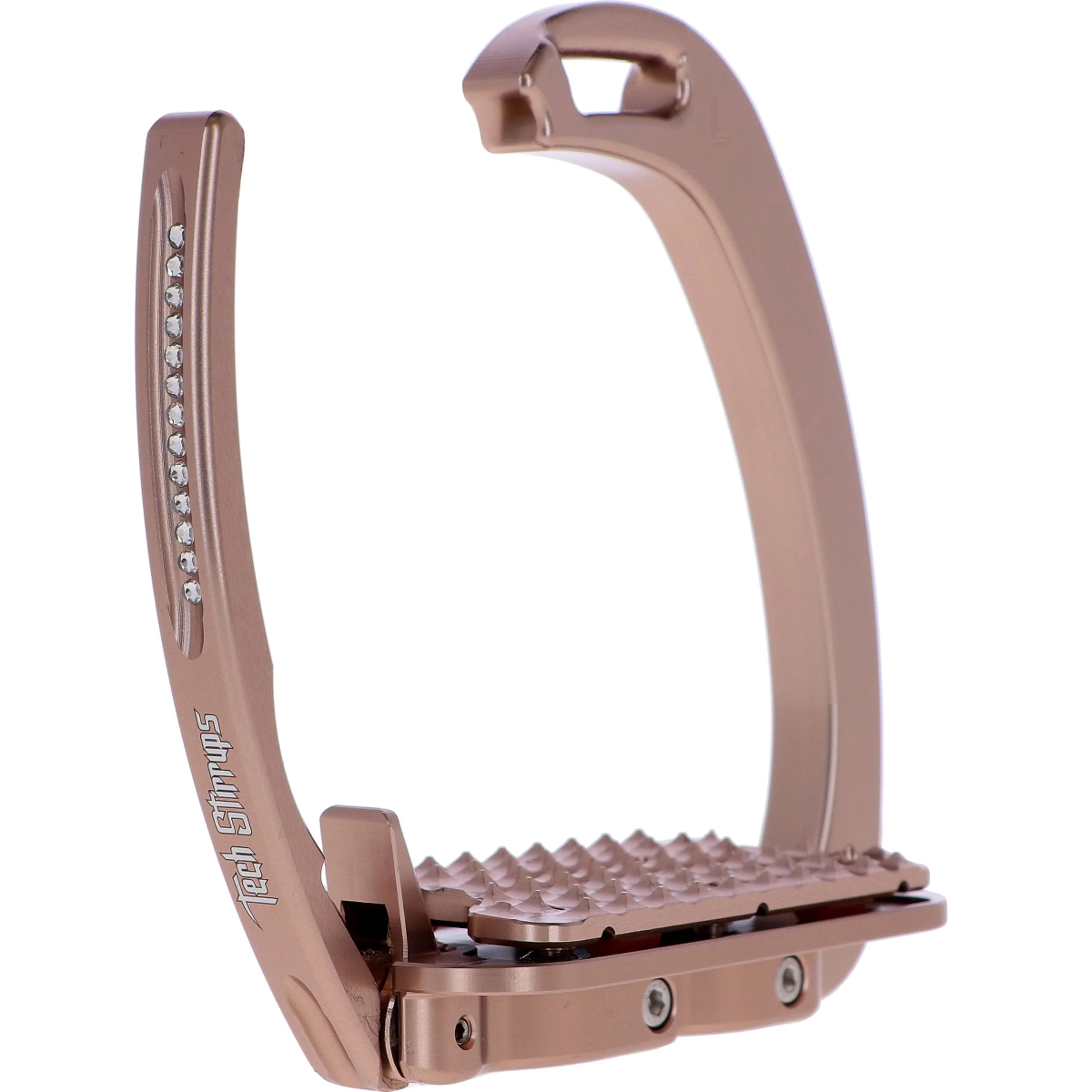 Tech Stirrups Étriers Venice Plus Swarovski Dressage Or rose - Image 4