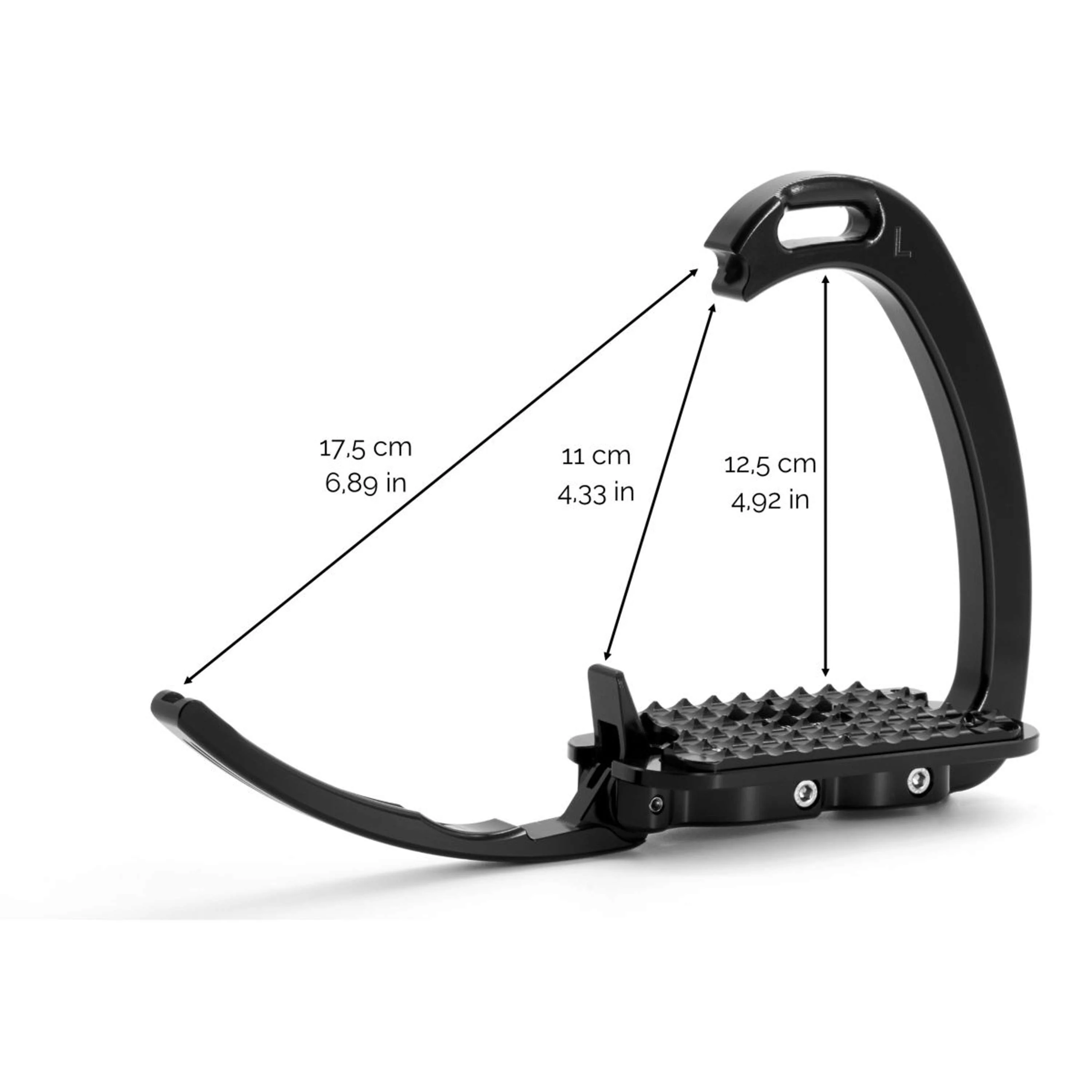 Tech Stirrups Étriers Venice Sloped Dressage Noir/Noir - Image 2