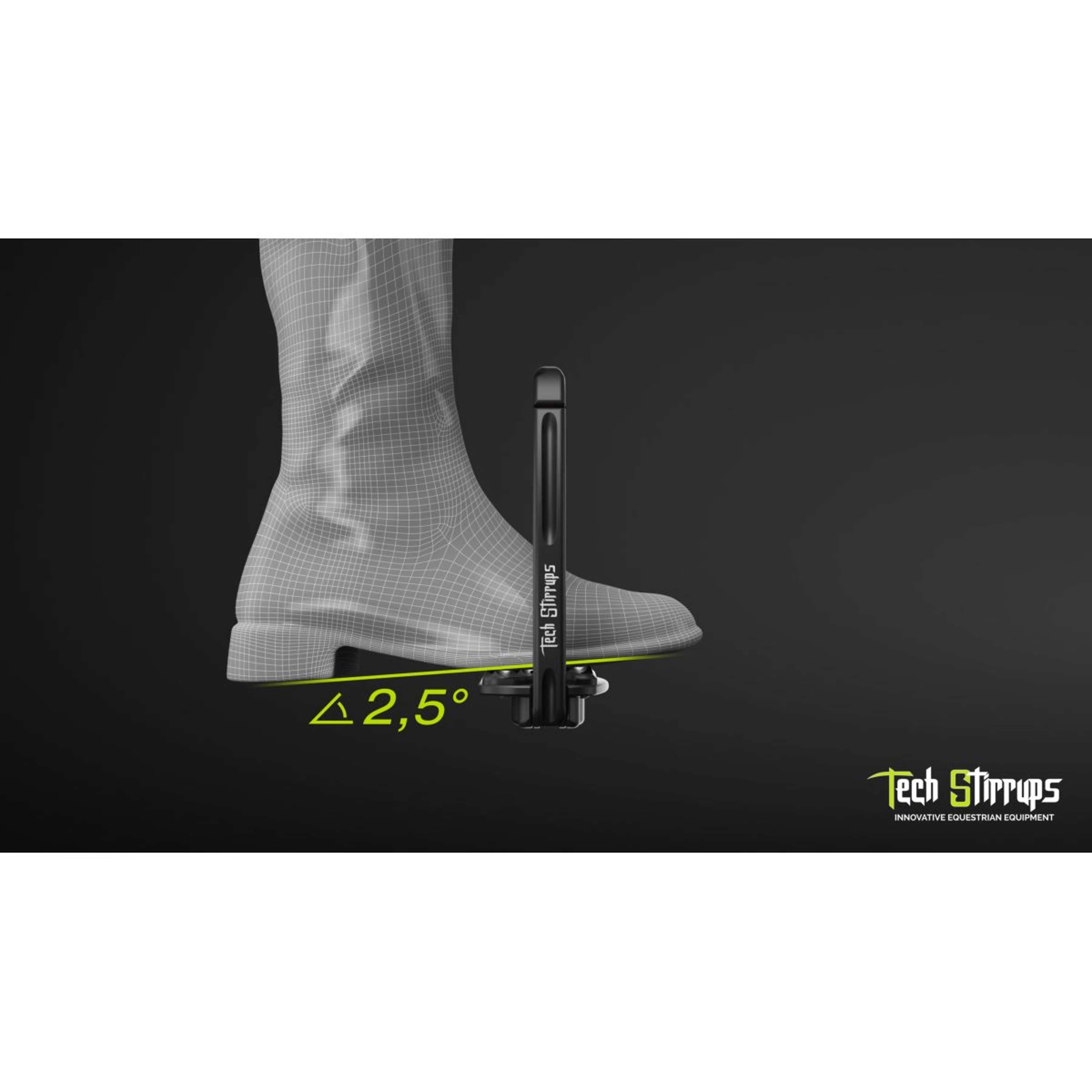 Tech Stirrups Étriers Venice Sloped EVO Argent/Bleu - Image 7