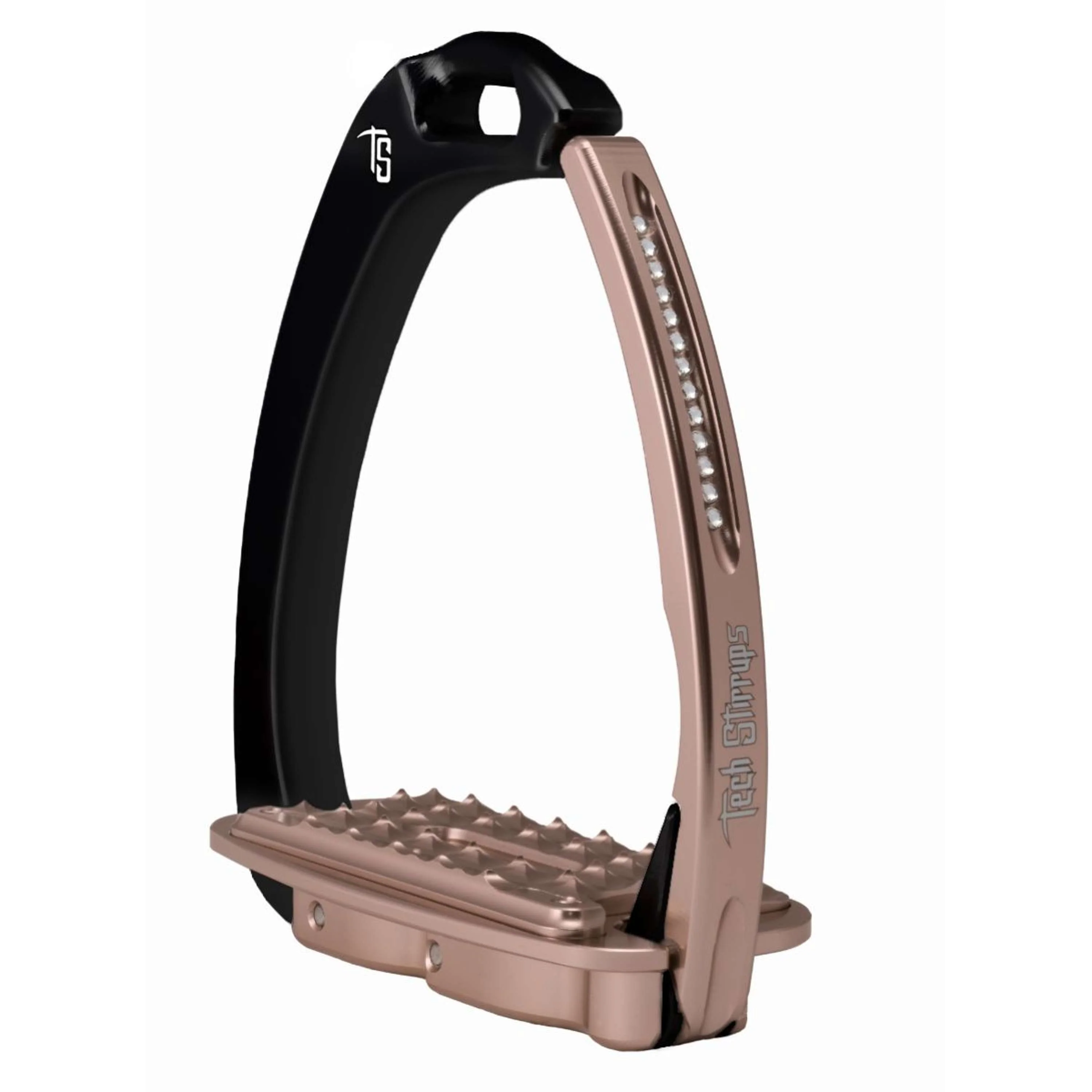Tech Stirrups Étriers Venice Sloped Evo Swarovski Noir/Or rose - Image 10