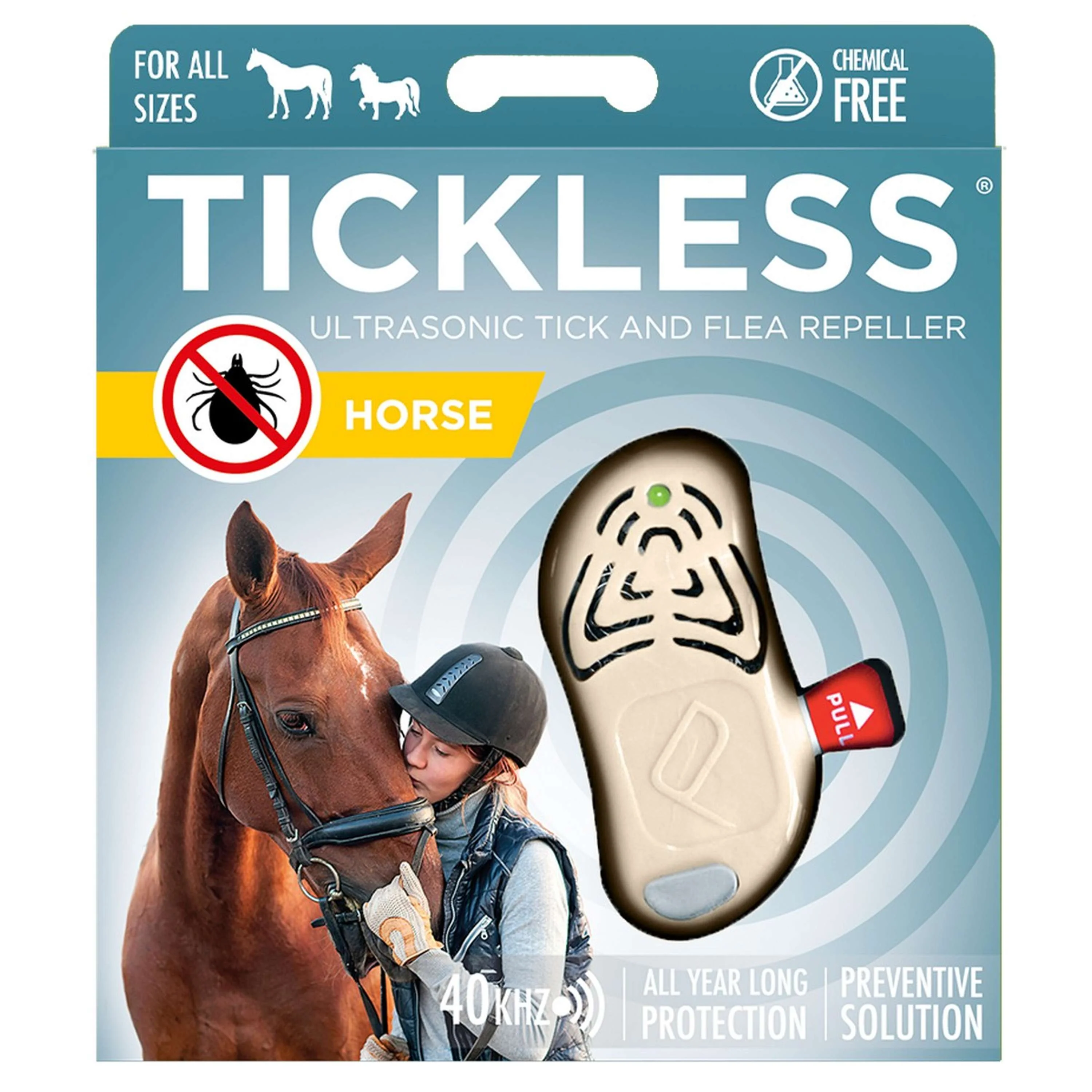 Tickless Anti puces de dessin Cheval Beige - Image 2