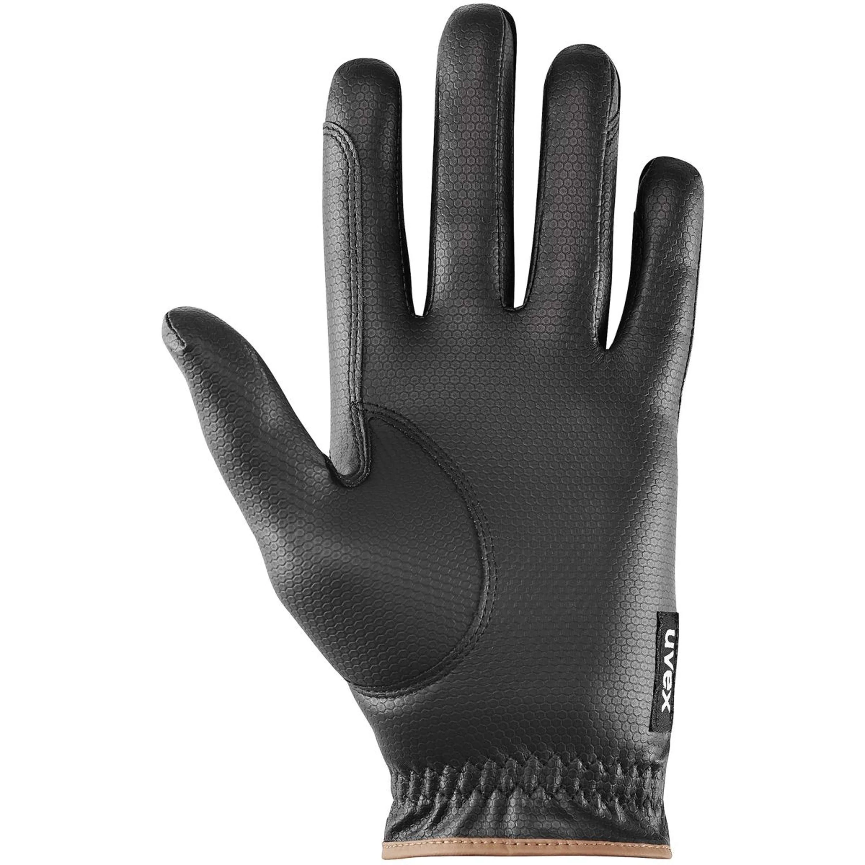 Uvex Gants d'Équitation Topstyle Noir/Chameau - Image 2
