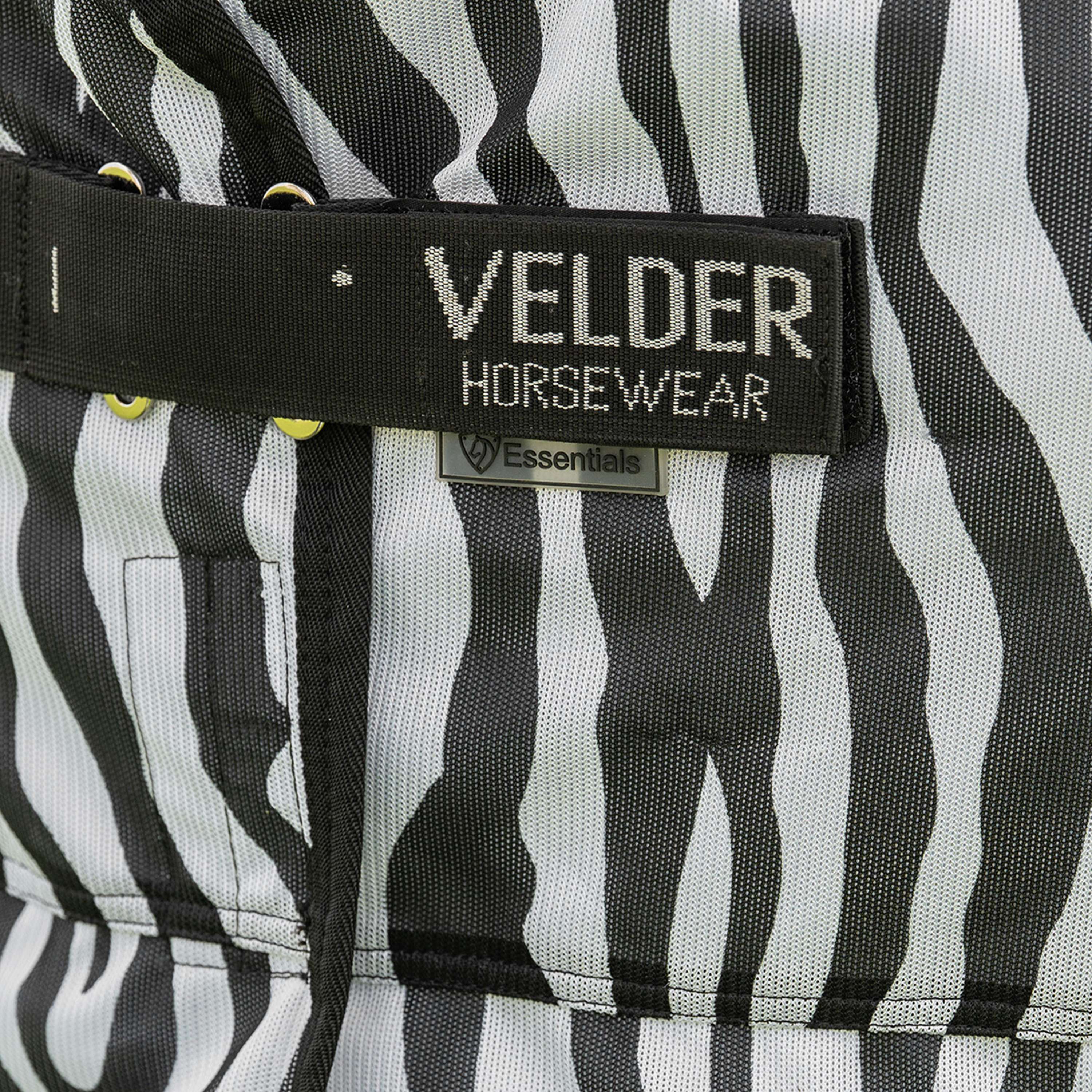 Velder Horsewear Couverture Anti-Mouches avec Couvre-cou Zebra Noir/Blanc - Image 4