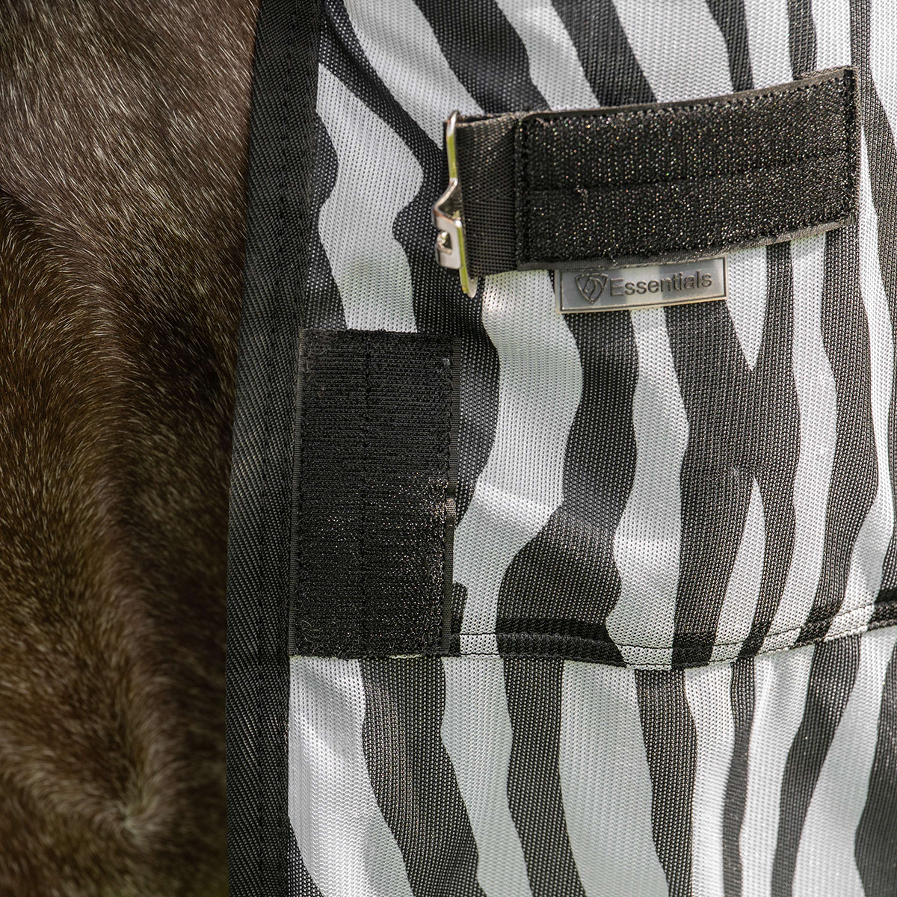 Velder Horsewear Couverture Anti-Mouches avec Couvre-cou Zebra Noir/Blanc - Image 6