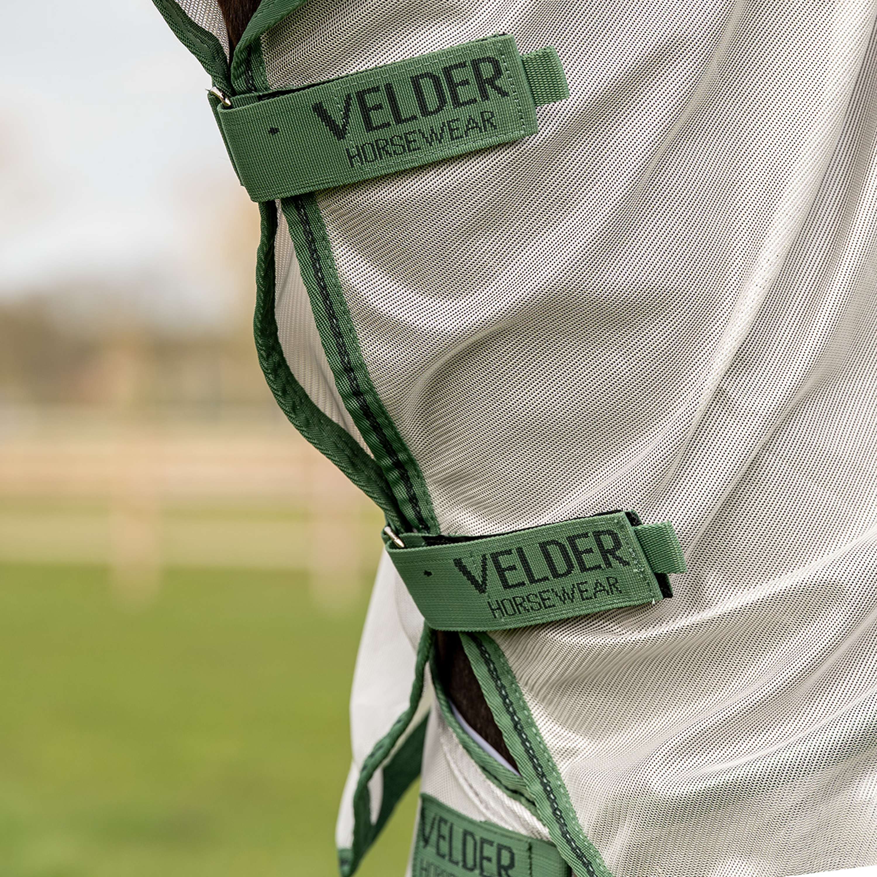 Velder Horsewear Couverture Anti-Mouches Mesh avec Couvre-cou Argent - Image 3