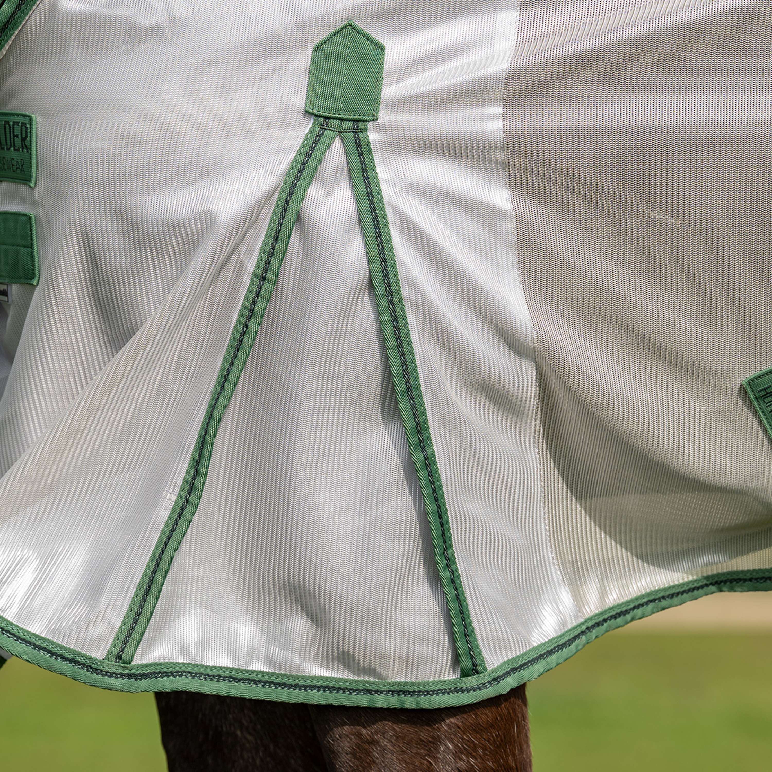 Velder Horsewear Couverture Anti-Mouches Mesh avec Couvre-cou Argent - Image 4