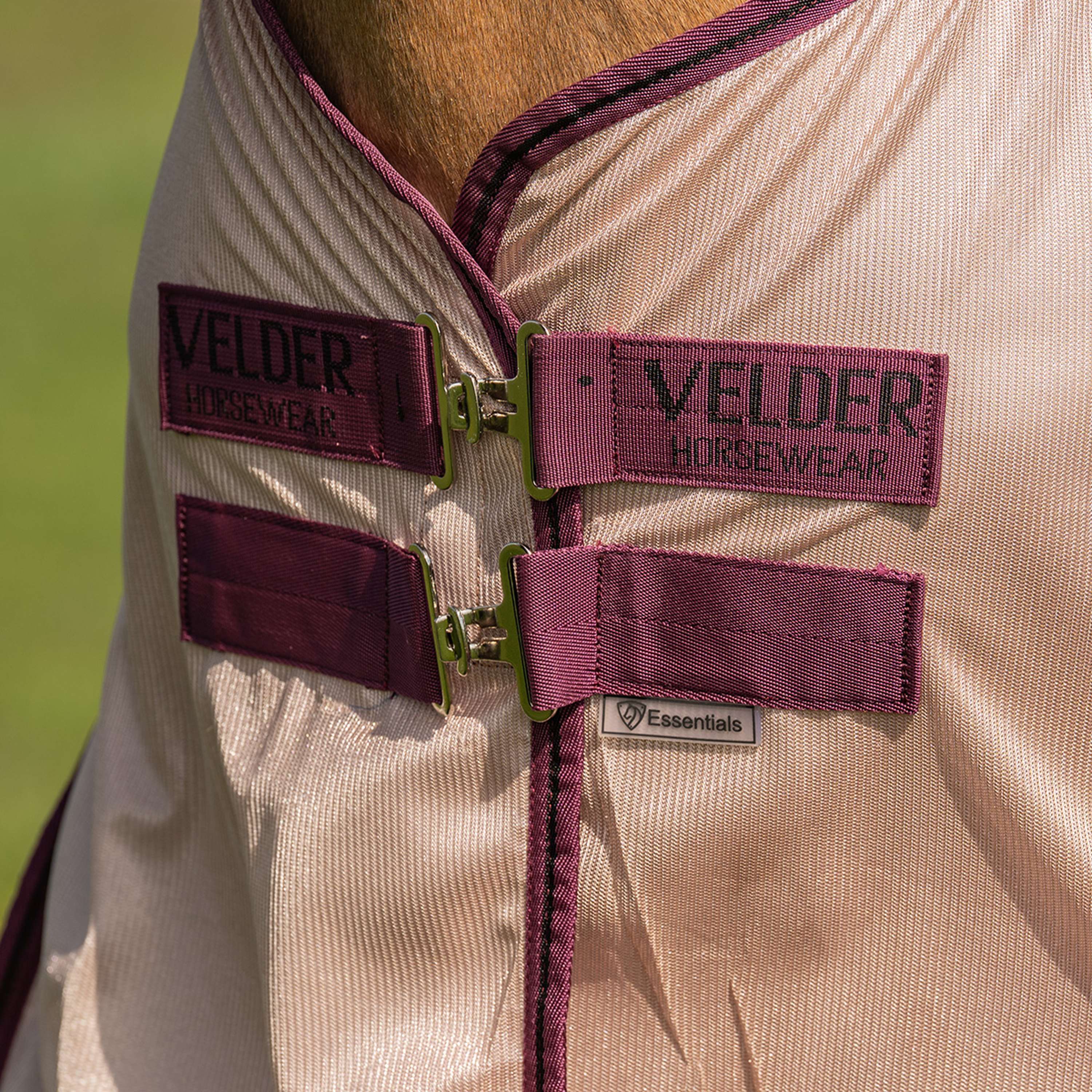 Velder Horsewear Couverture Anti-Mouches Mesh avec Couvre-cou Earth Grey - Image 2