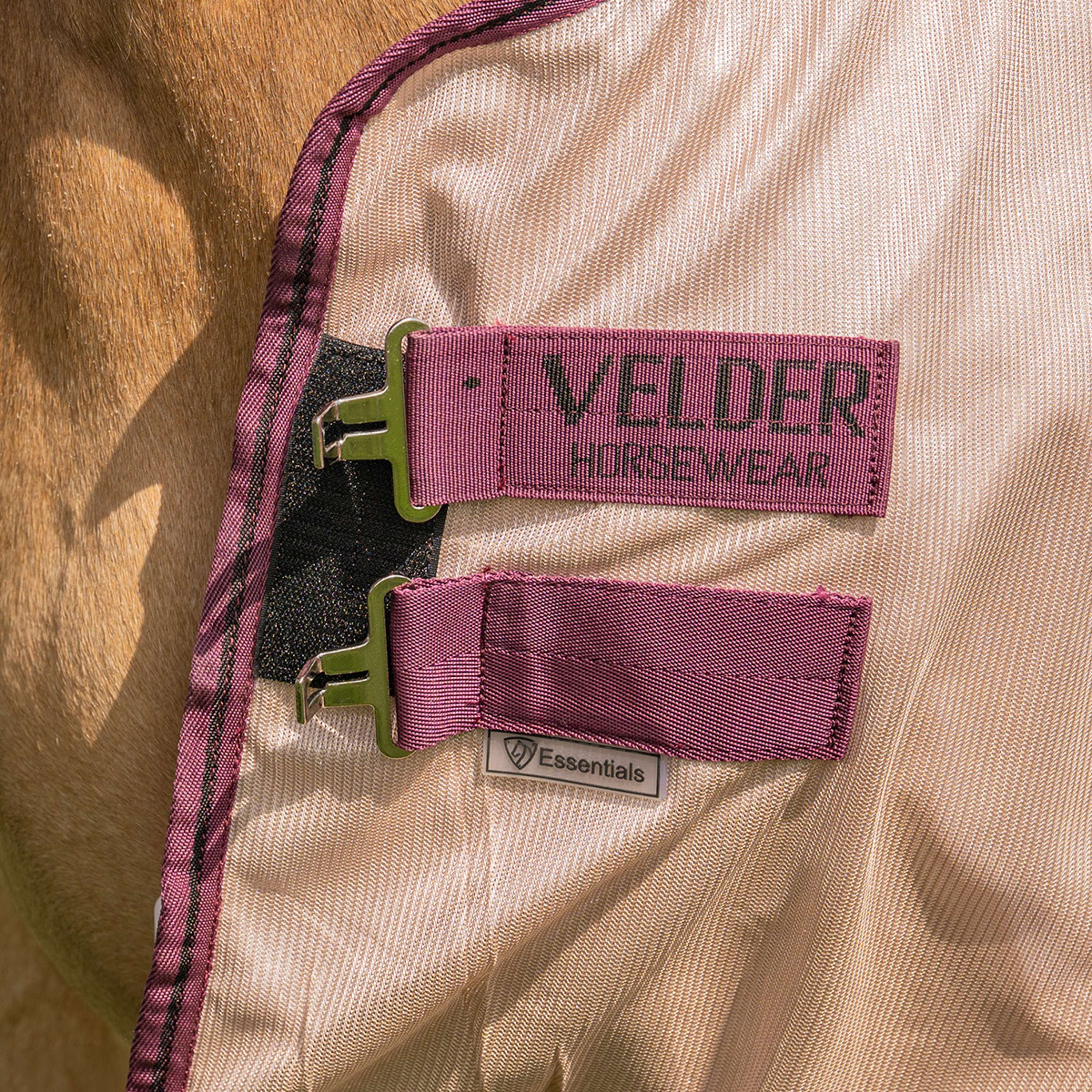 Velder Horsewear Couverture Anti-Mouches Mesh avec Couvre-cou Earth Grey - Image 4